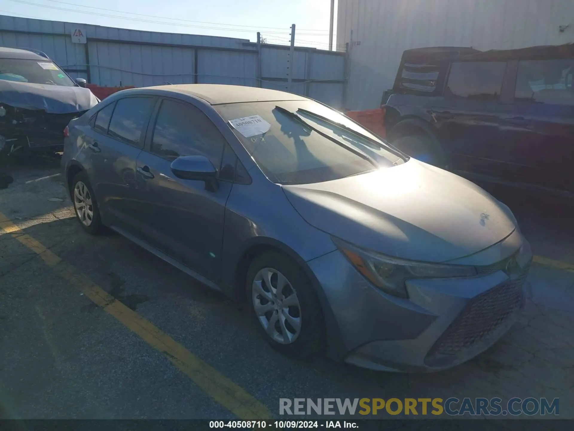 1 Photograph of a damaged car 5YFEPMAE0MP149376 TOYOTA COROLLA 2021