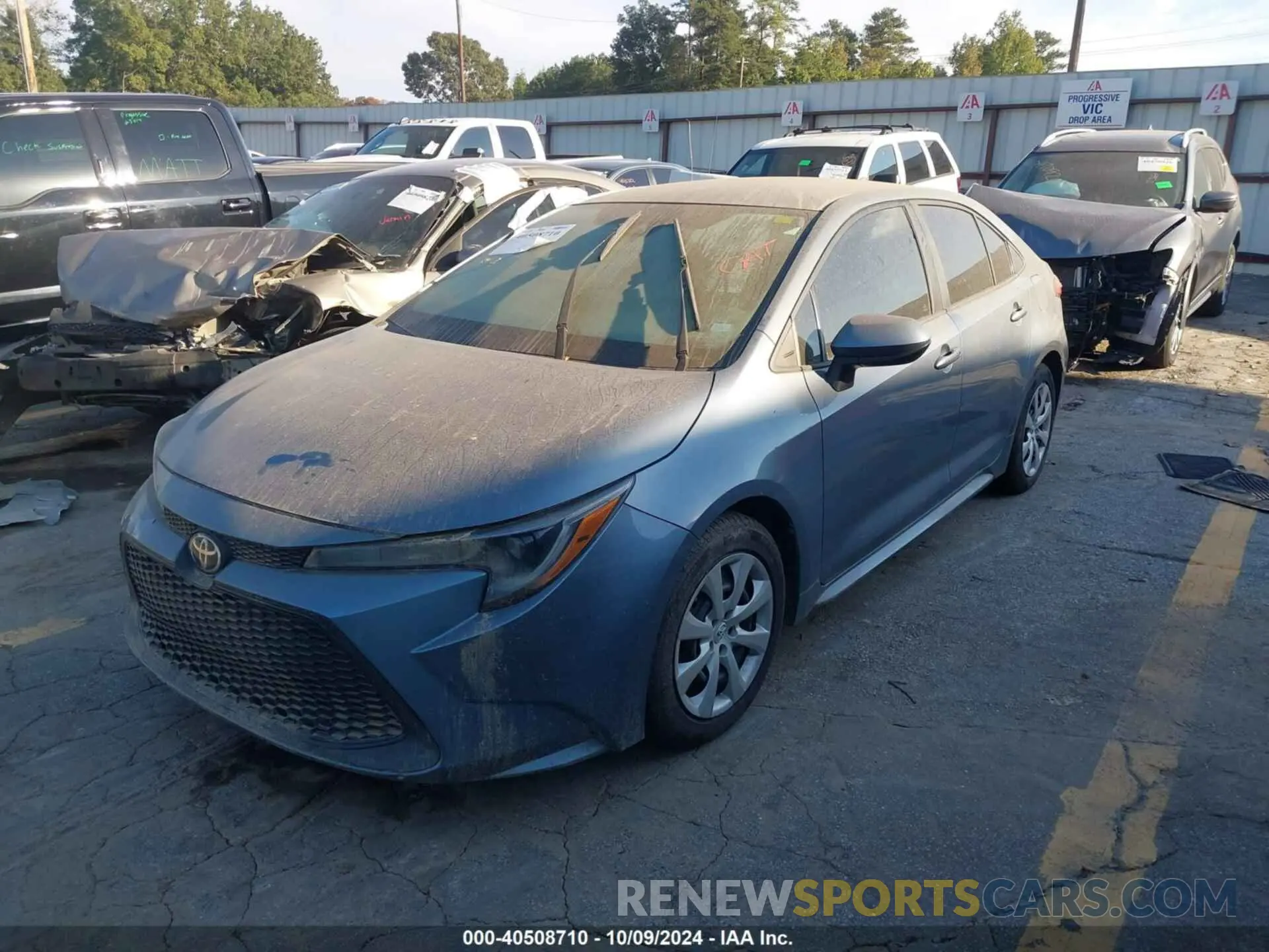 2 Photograph of a damaged car 5YFEPMAE0MP149376 TOYOTA COROLLA 2021