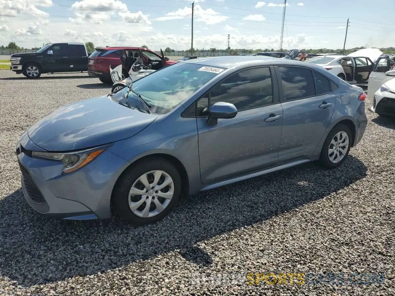 1 Photograph of a damaged car 5YFEPMAE0MP151600 TOYOTA COROLLA 2021