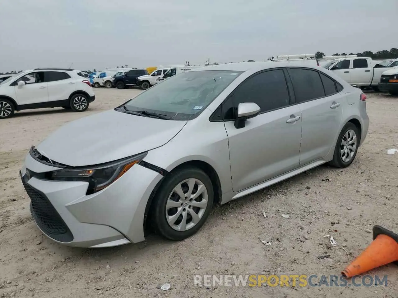 1 Photograph of a damaged car 5YFEPMAE0MP162841 TOYOTA COROLLA 2021