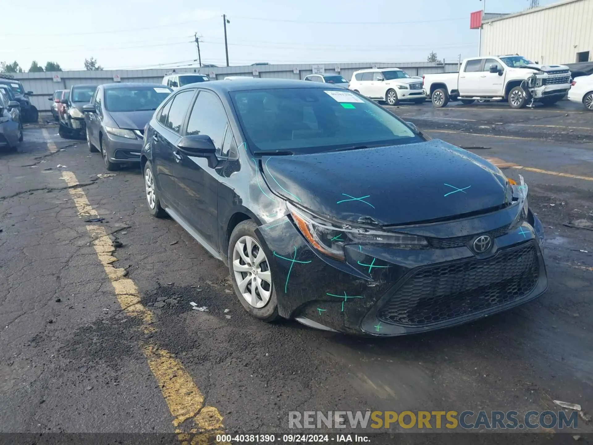 1 Photograph of a damaged car 5YFEPMAE0MP163360 TOYOTA COROLLA 2021
