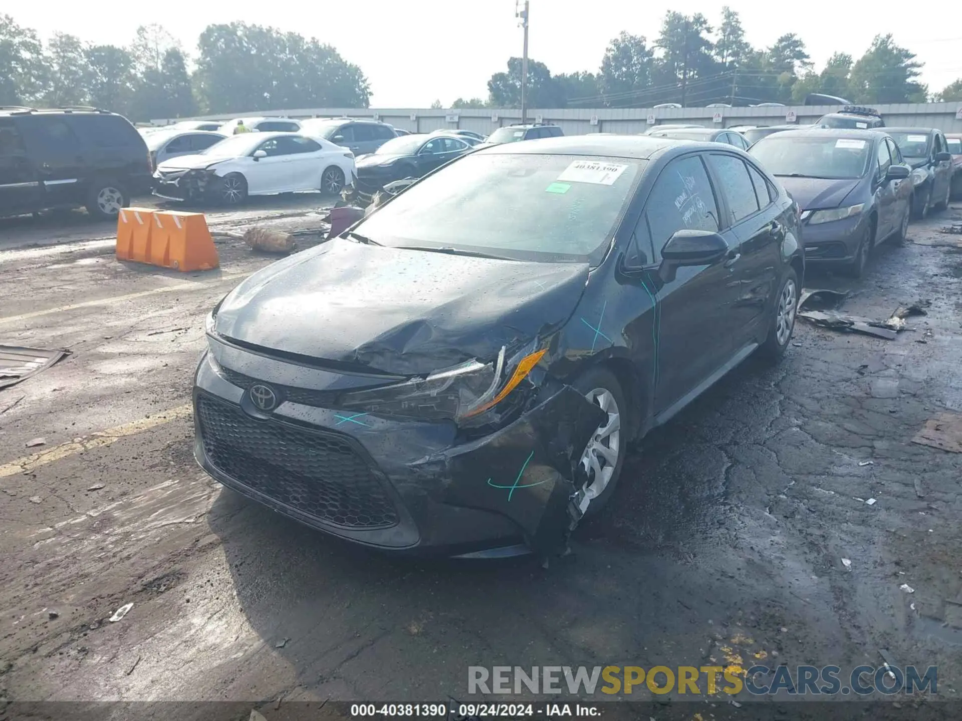 2 Photograph of a damaged car 5YFEPMAE0MP163360 TOYOTA COROLLA 2021