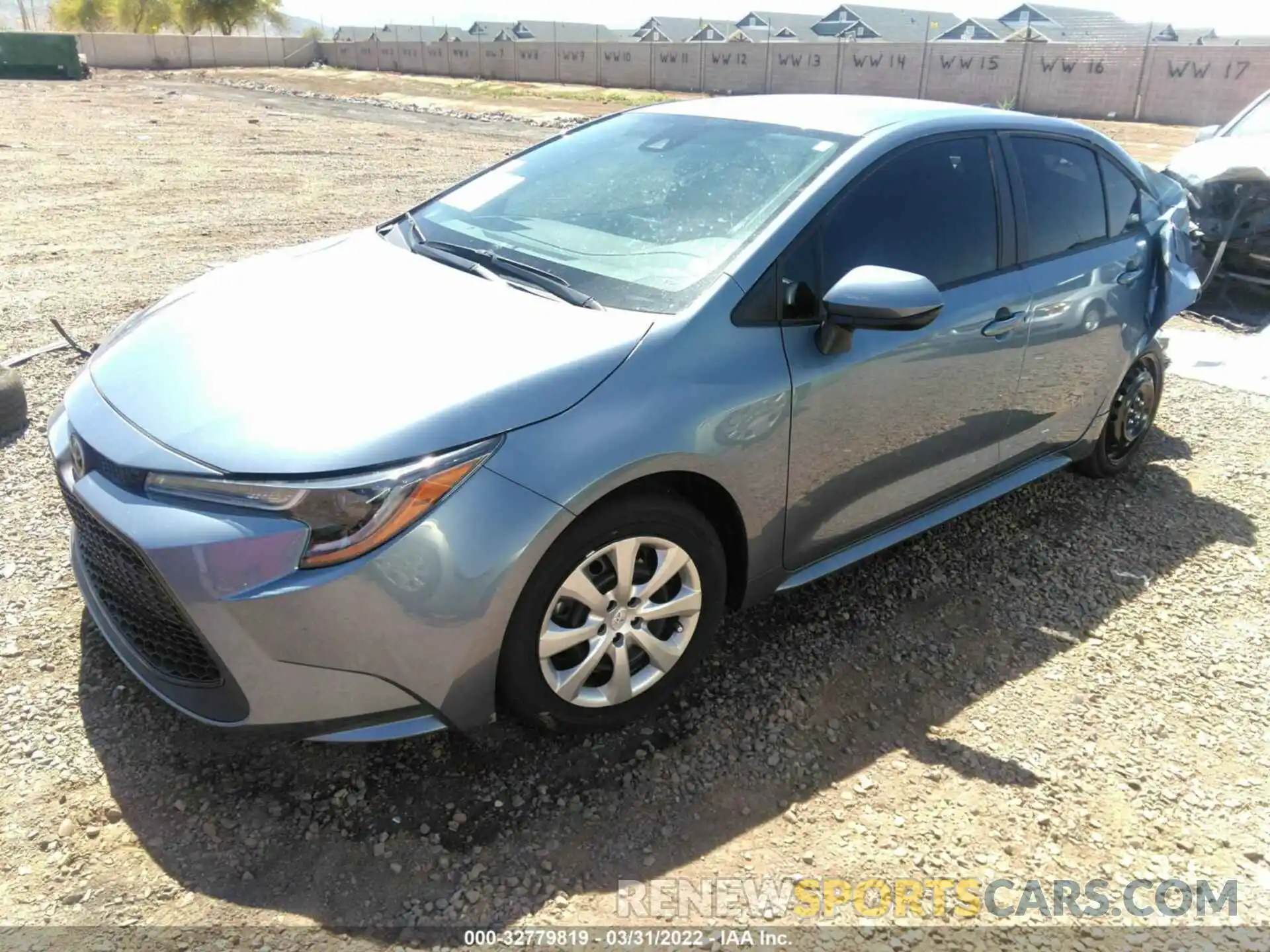 2 Photograph of a damaged car 5YFEPMAE0MP164461 TOYOTA COROLLA 2021