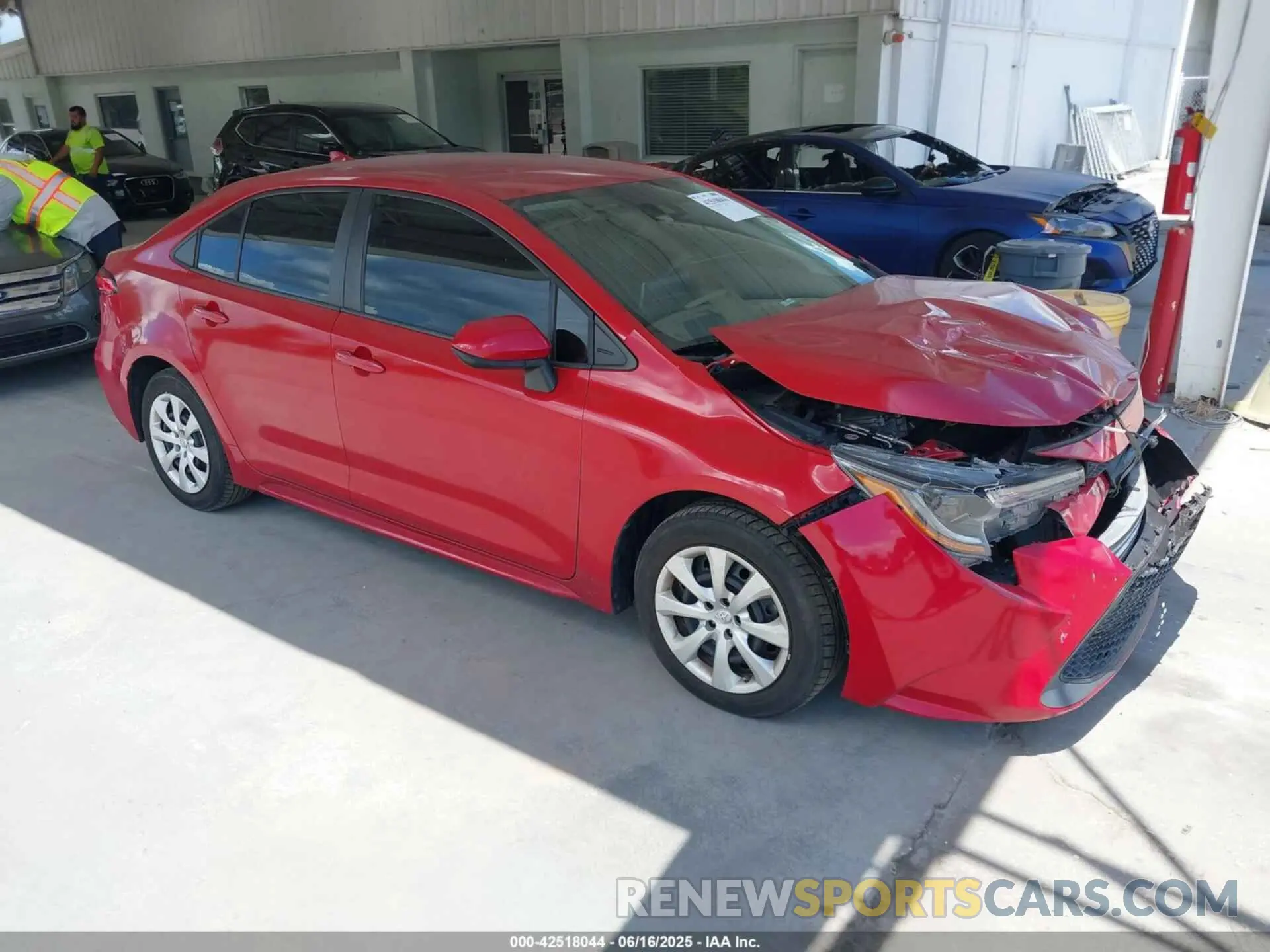 1 Photograph of a damaged car 5YFEPMAE0MP167845 TOYOTA COROLLA 2021