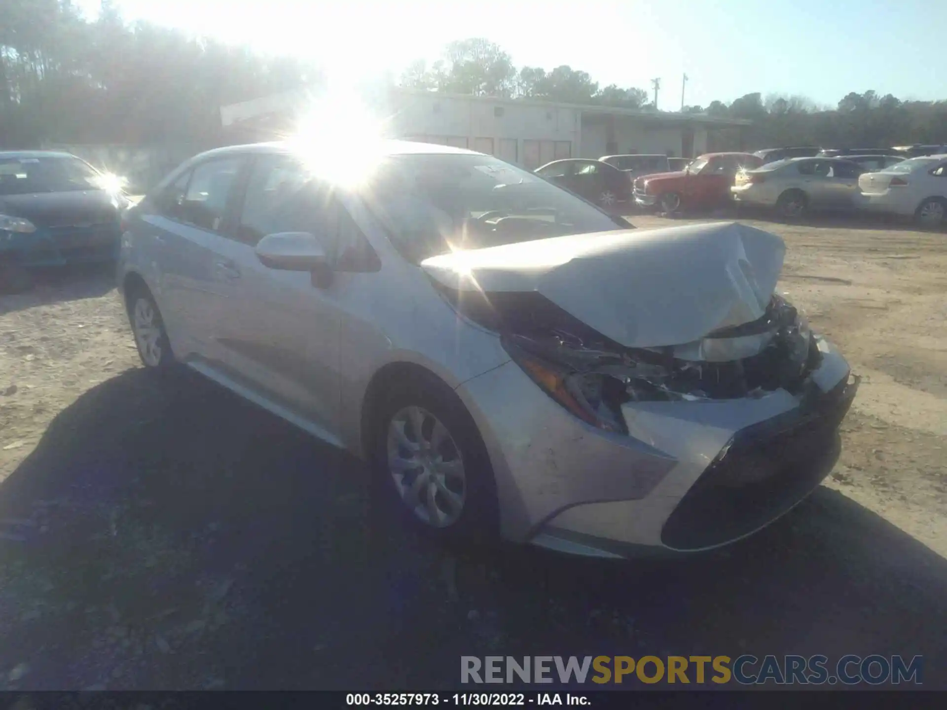 1 Photograph of a damaged car 5YFEPMAE0MP169448 TOYOTA COROLLA 2021