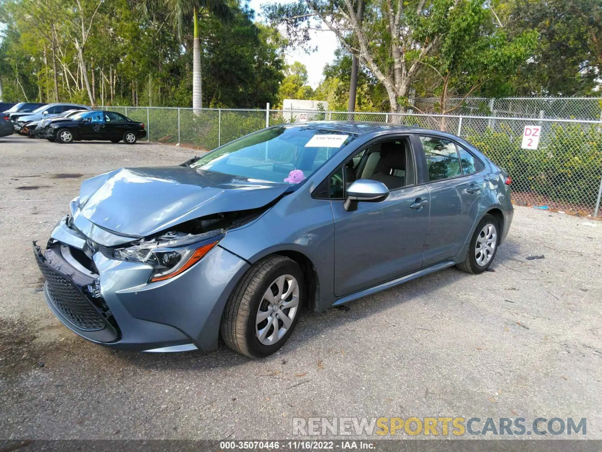 2 Photograph of a damaged car 5YFEPMAE0MP174326 TOYOTA COROLLA 2021