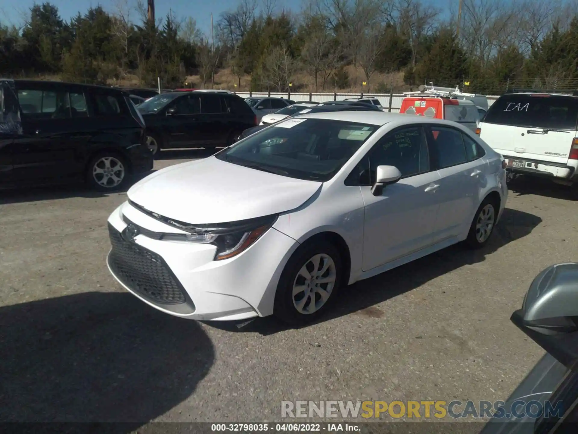 2 Photograph of a damaged car 5YFEPMAE0MP187724 TOYOTA COROLLA 2021