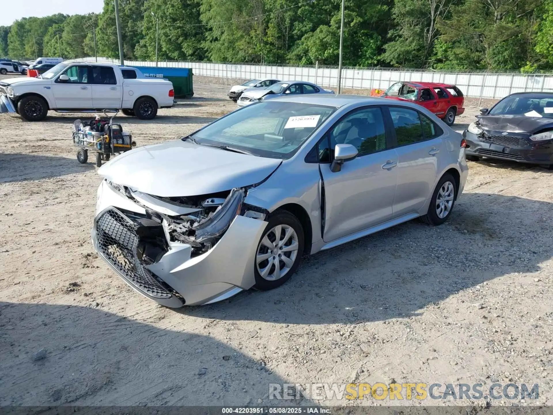 2 Photograph of a damaged car 5YFEPMAE0MP190199 TOYOTA COROLLA 2021