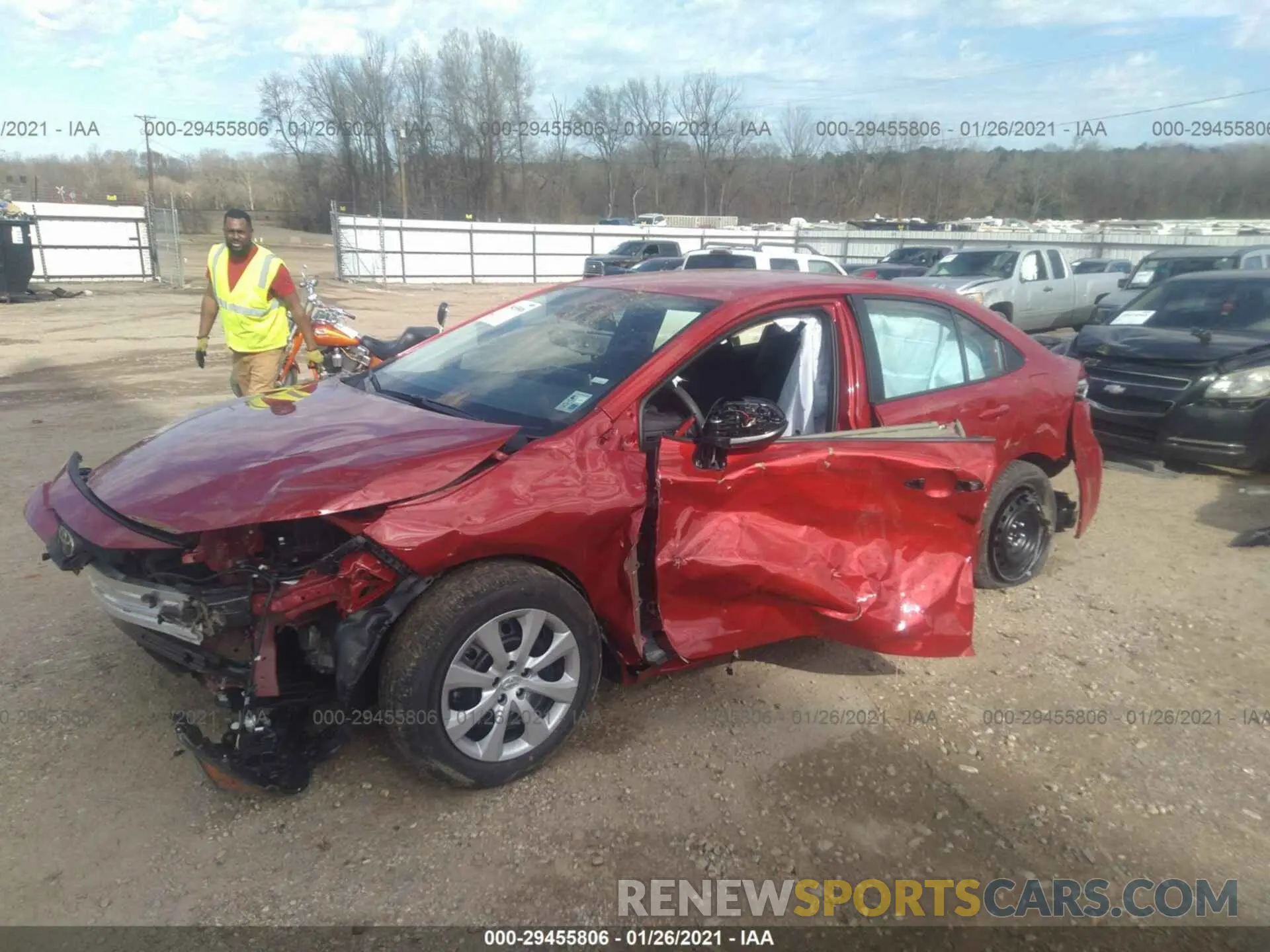 2 Photograph of a damaged car 5YFEPMAE0MP198559 TOYOTA COROLLA 2021