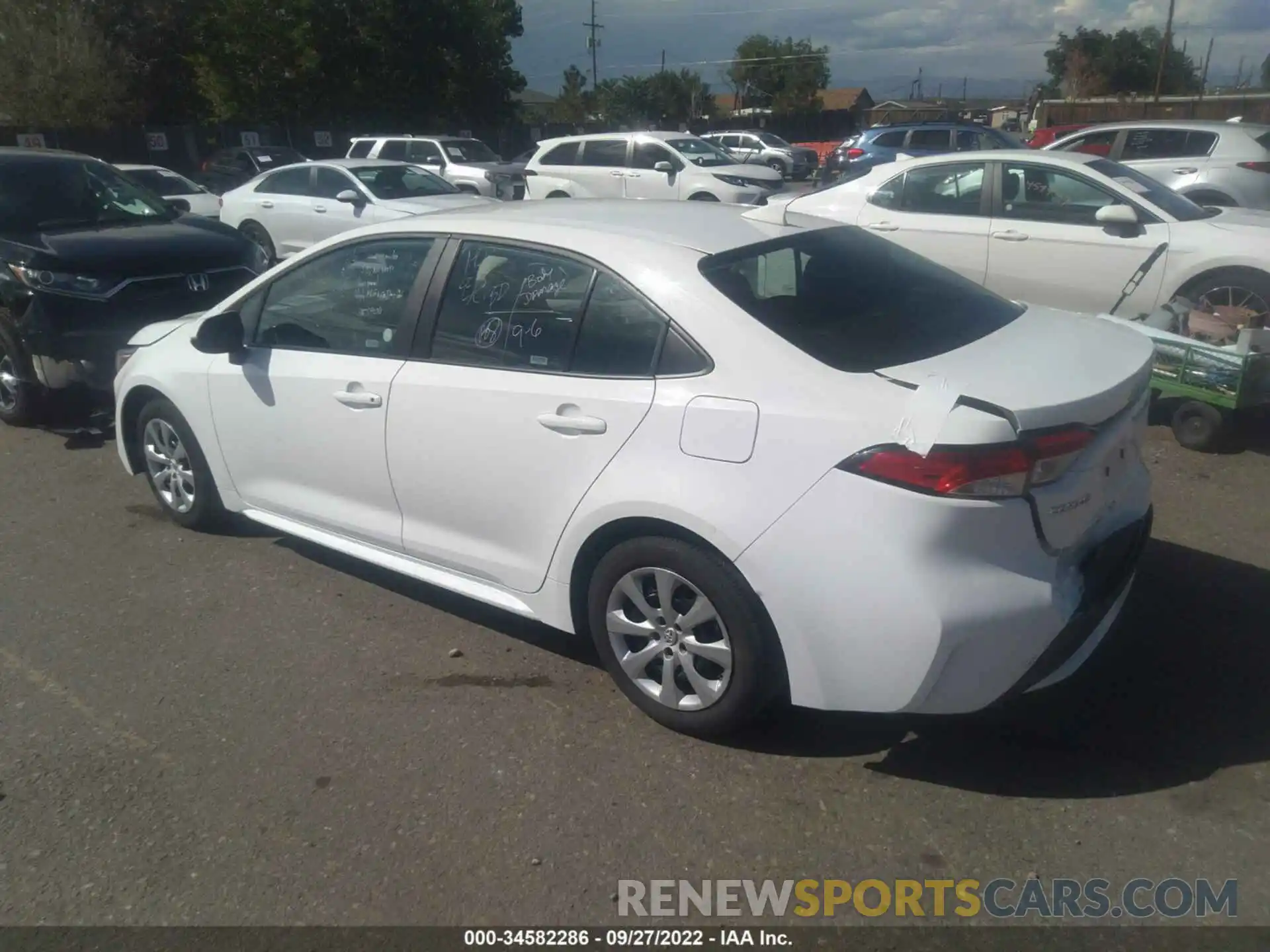 3 Photograph of a damaged car 5YFEPMAE0MP207499 TOYOTA COROLLA 2021