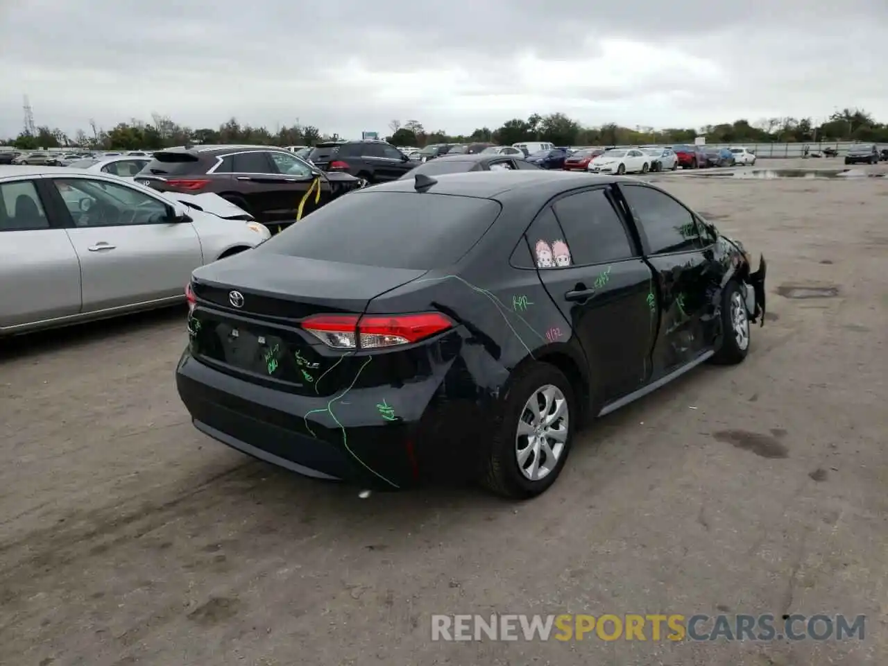 4 Photograph of a damaged car 5YFEPMAE0MP208815 TOYOTA COROLLA 2021