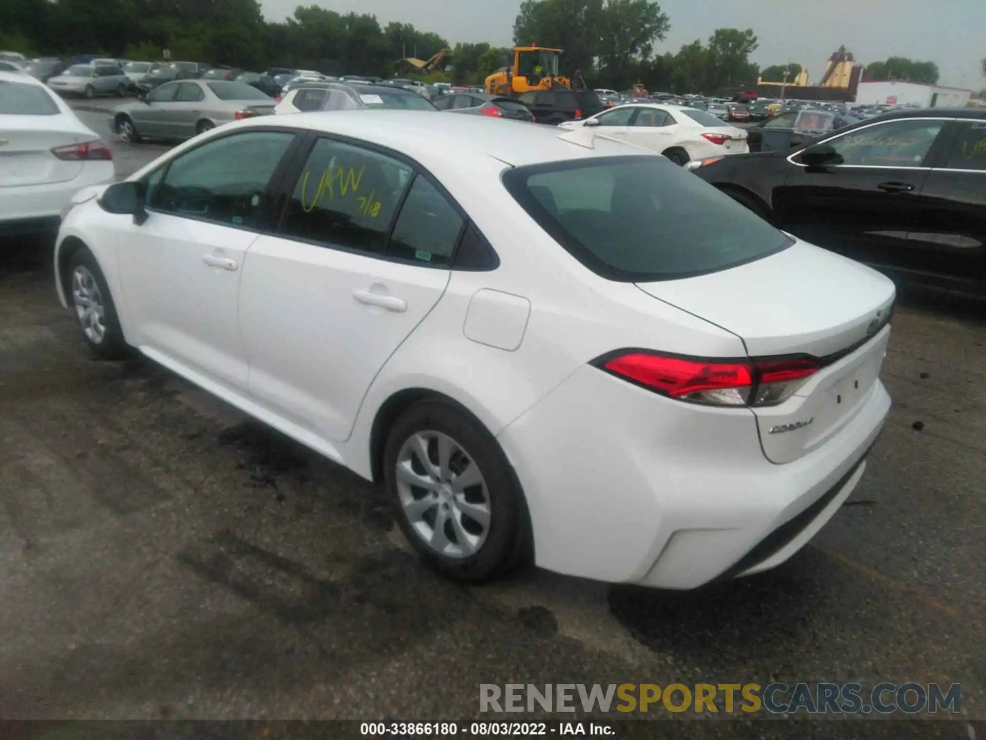 3 Photograph of a damaged car 5YFEPMAE0MP222892 TOYOTA COROLLA 2021