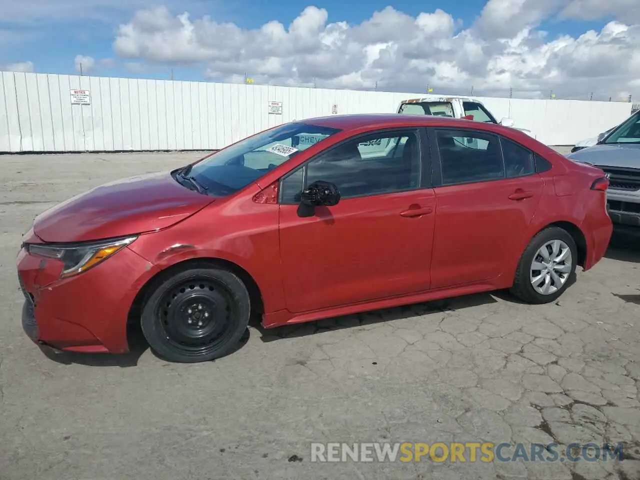 1 Photograph of a damaged car 5YFEPMAE0MP223668 TOYOTA COROLLA 2021