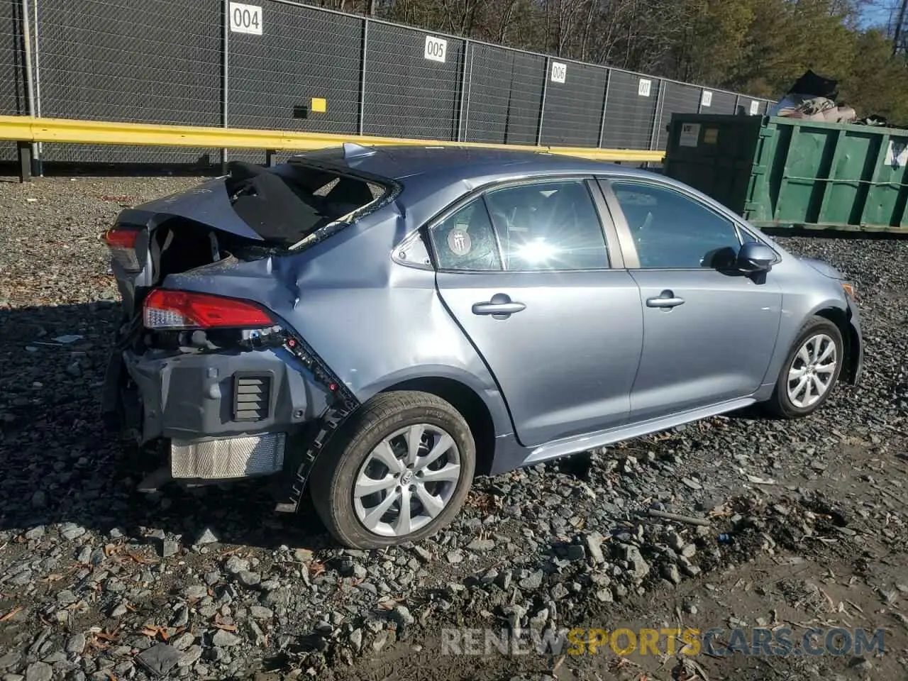 3 Photograph of a damaged car 5YFEPMAE0MP232239 TOYOTA COROLLA 2021