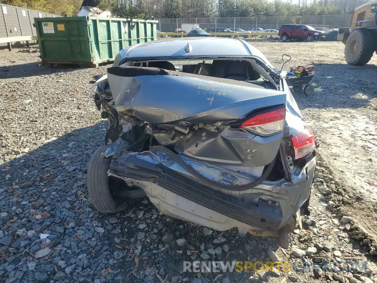 6 Photograph of a damaged car 5YFEPMAE0MP232239 TOYOTA COROLLA 2021