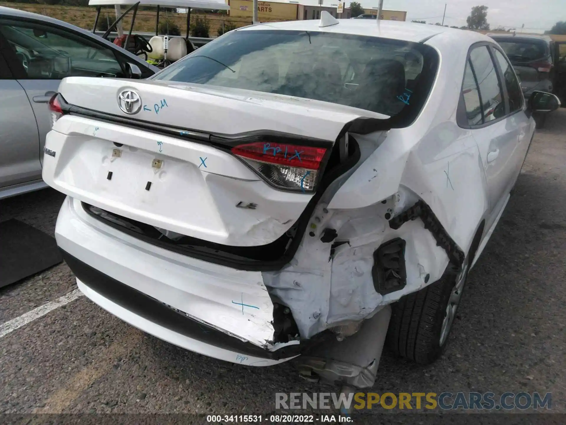 6 Photograph of a damaged car 5YFEPMAE0MP244648 TOYOTA COROLLA 2021