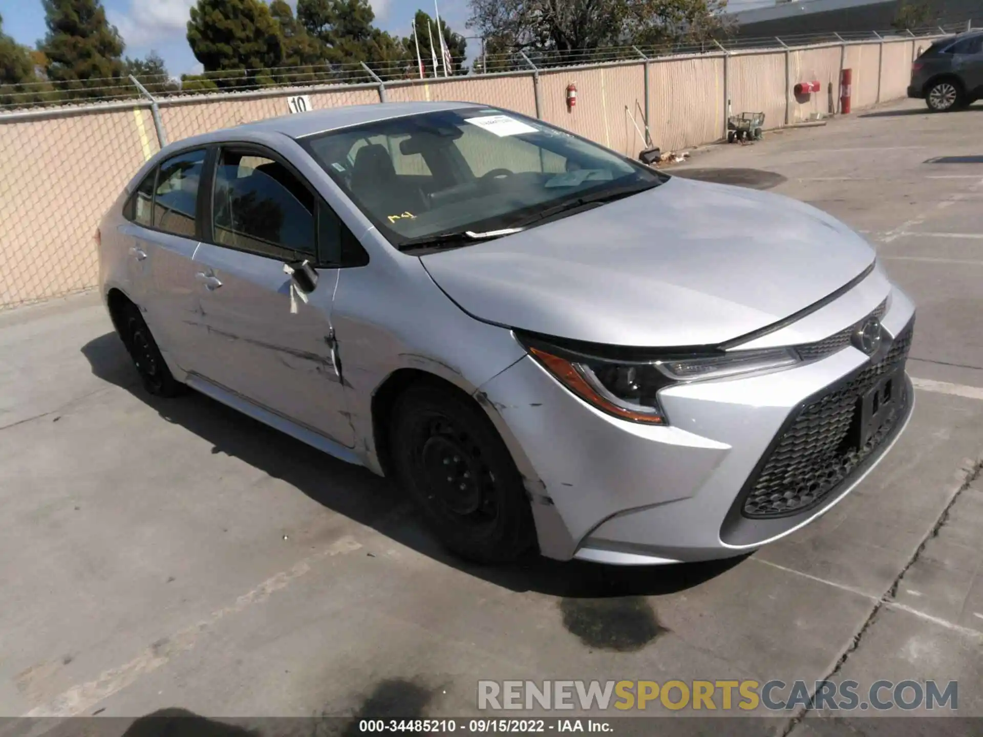 1 Photograph of a damaged car 5YFEPMAE0MP244858 TOYOTA COROLLA 2021