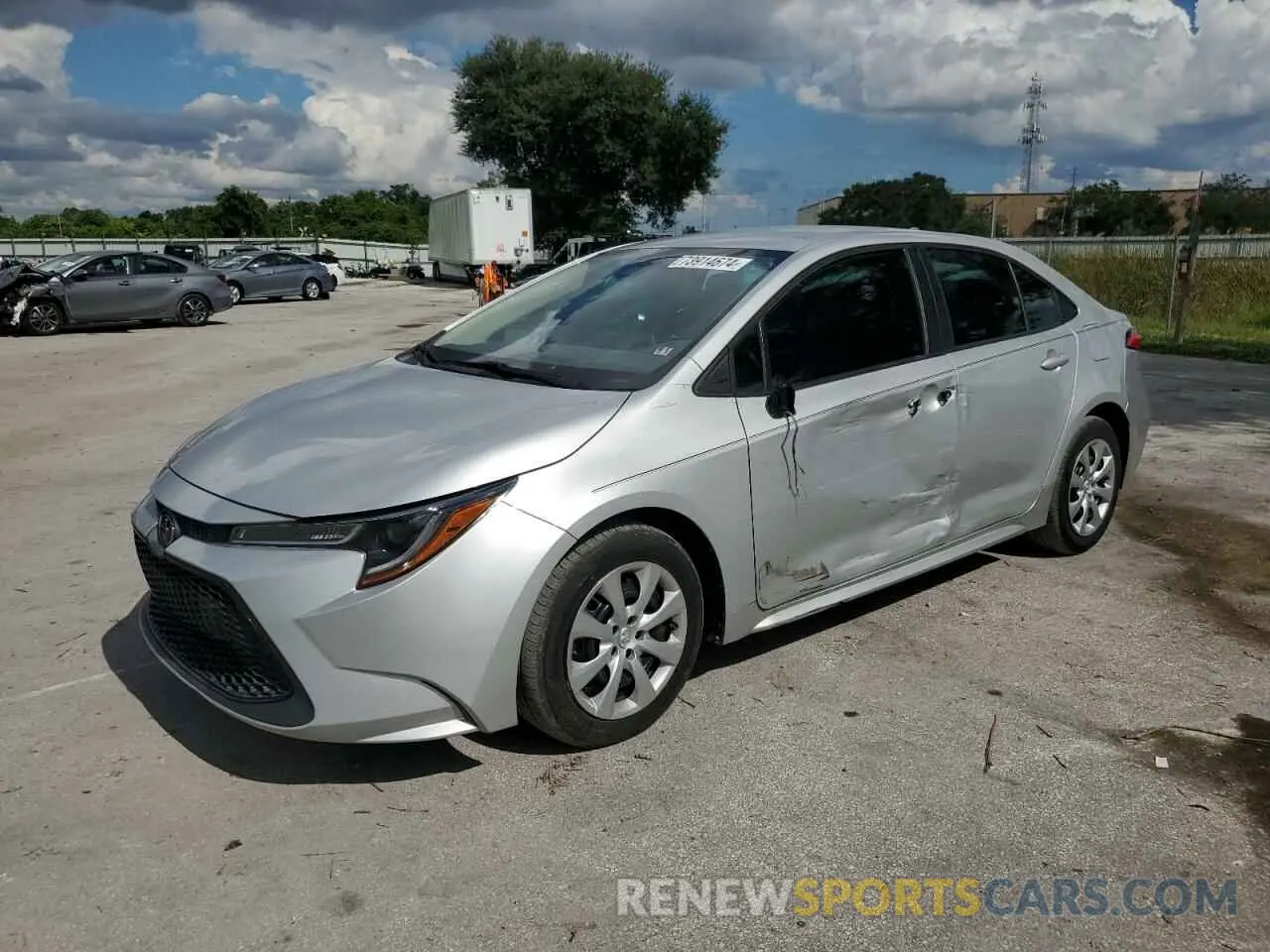 1 Photograph of a damaged car 5YFEPMAE0MP256170 TOYOTA COROLLA 2021