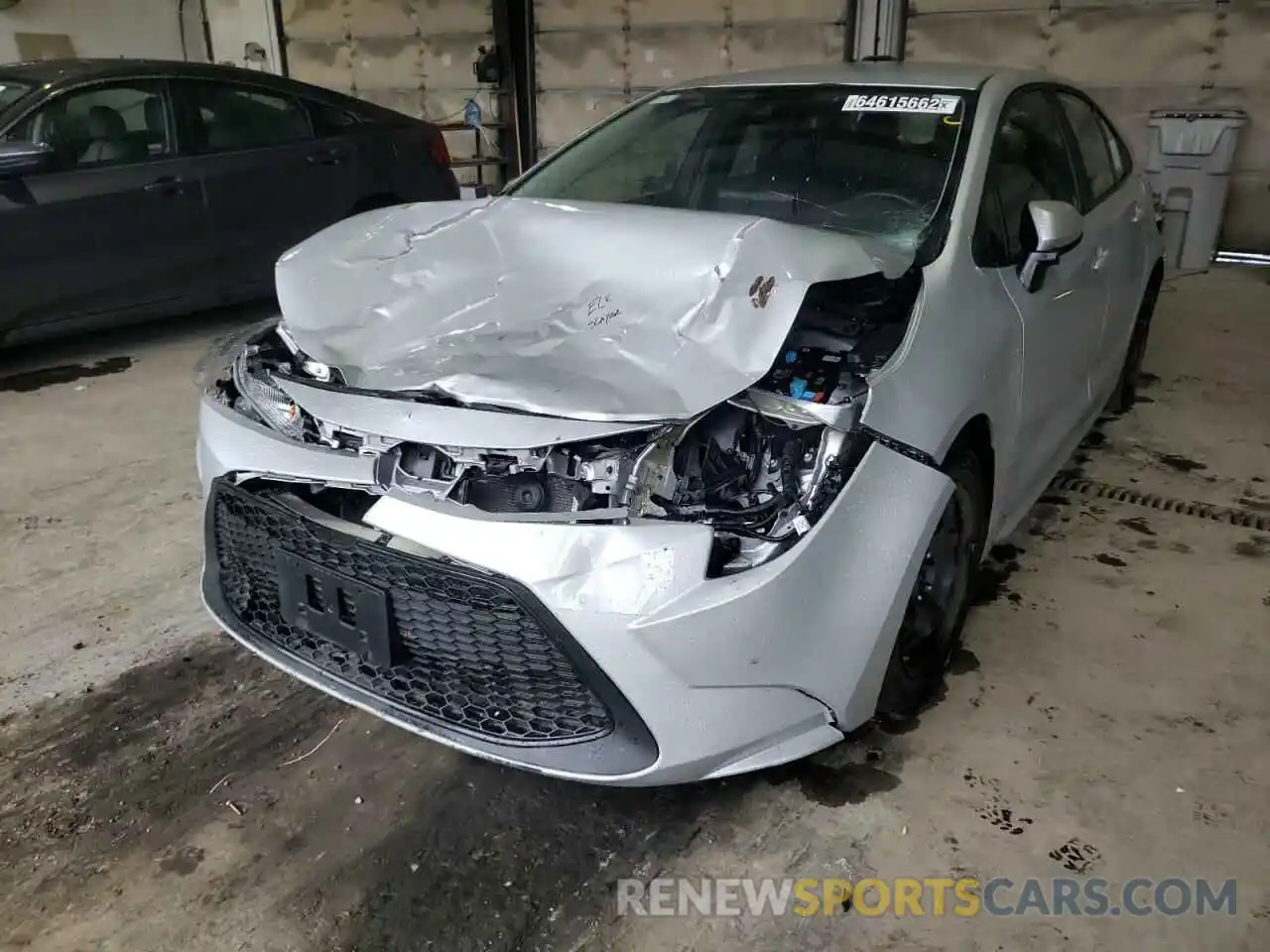 2 Photograph of a damaged car 5YFEPMAE0MP259814 TOYOTA COROLLA 2021