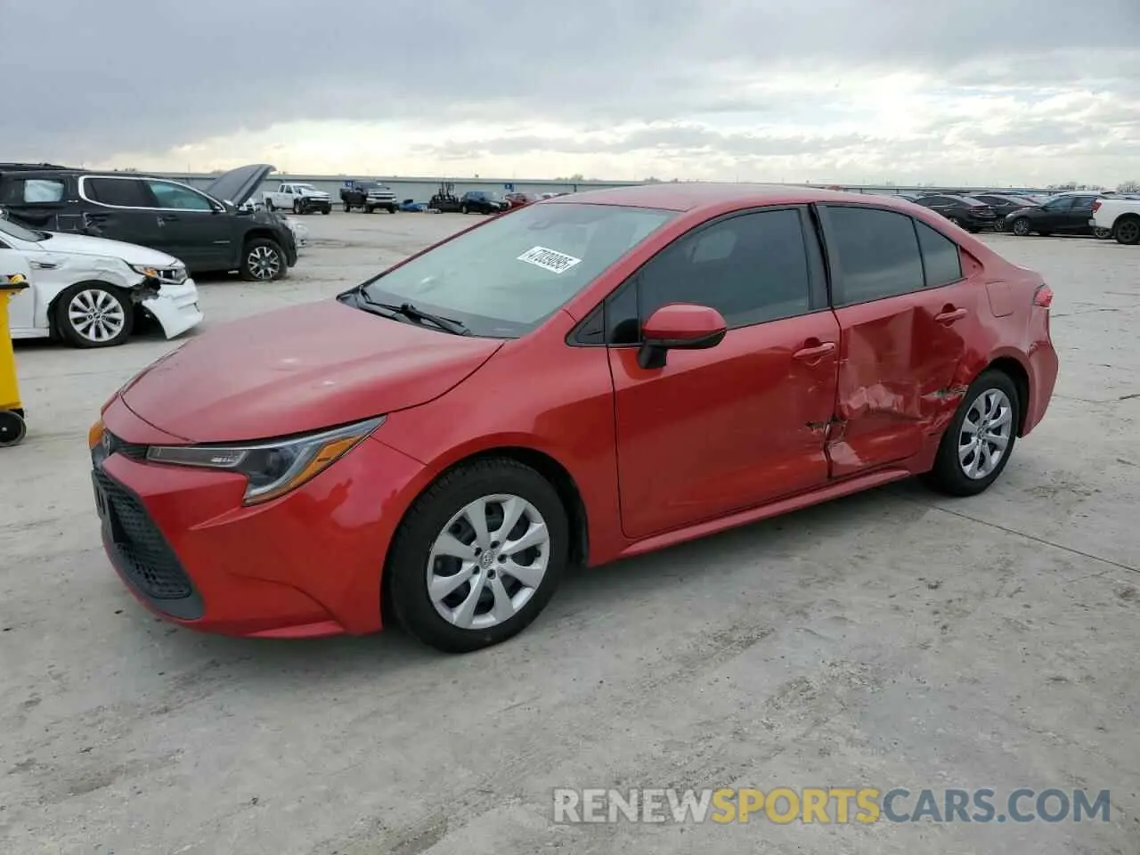 1 Photograph of a damaged car 5YFEPMAE0MP263278 TOYOTA COROLLA 2021