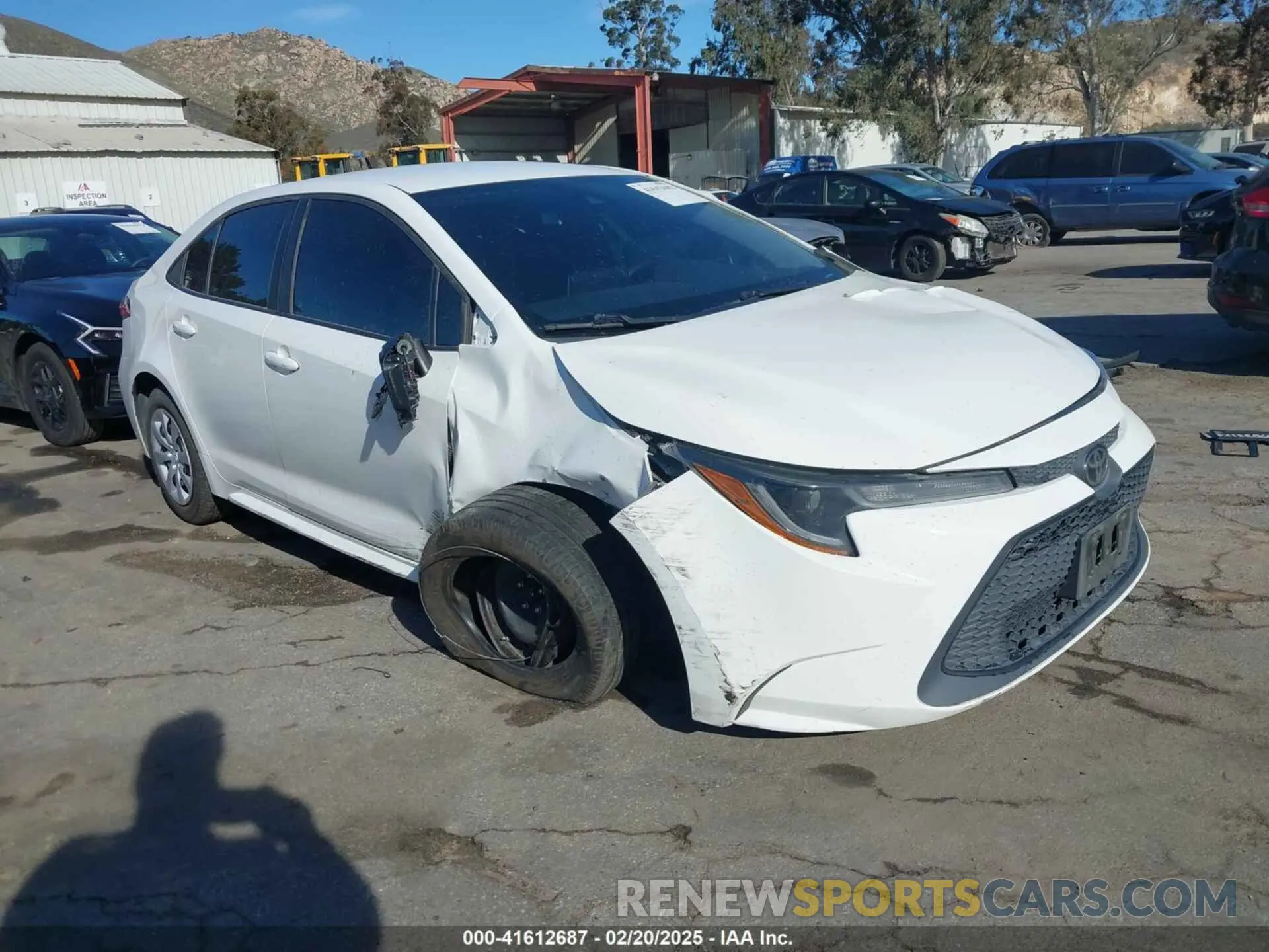 1 Photograph of a damaged car 5YFEPMAE0MP263569 TOYOTA COROLLA 2021