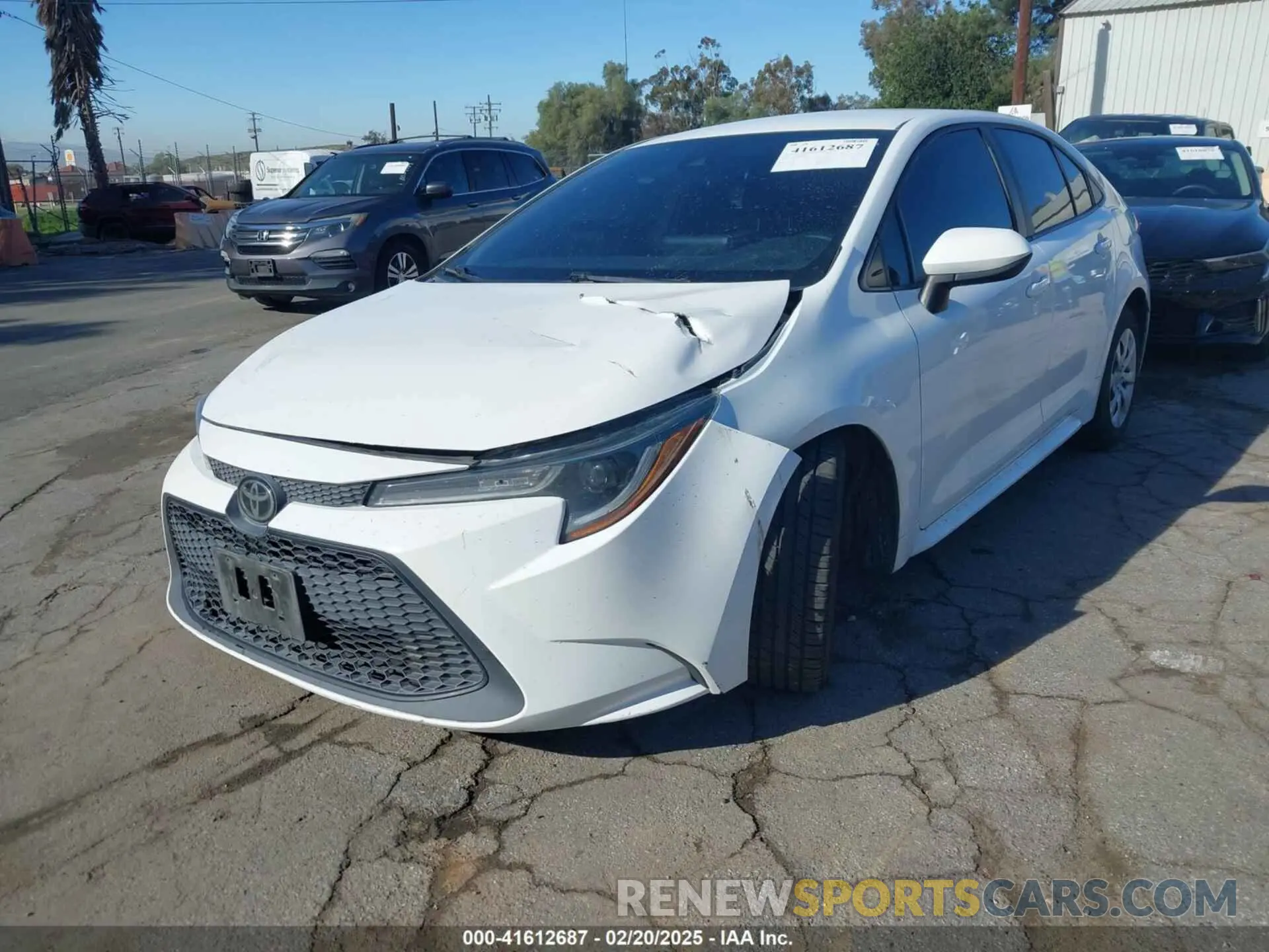 2 Photograph of a damaged car 5YFEPMAE0MP263569 TOYOTA COROLLA 2021