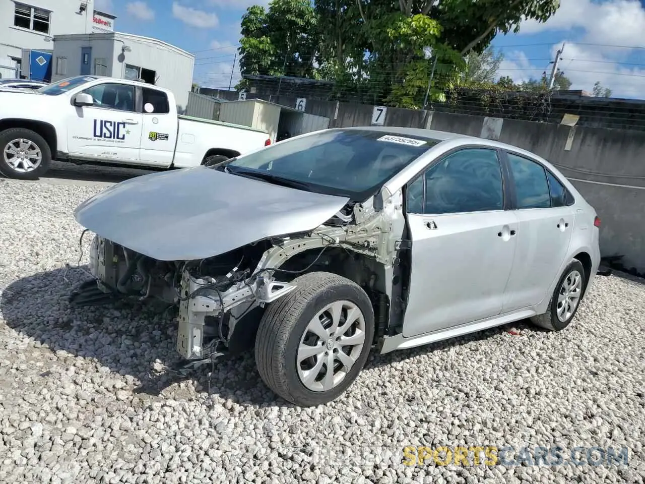 1 Photograph of a damaged car 5YFEPMAE0MP268853 TOYOTA COROLLA 2021