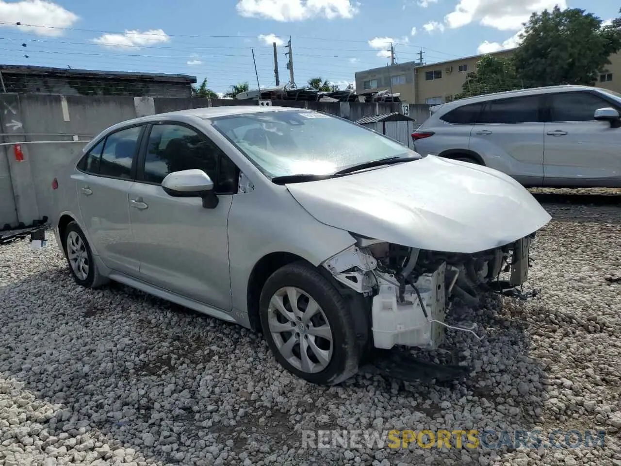 4 Photograph of a damaged car 5YFEPMAE0MP268853 TOYOTA COROLLA 2021