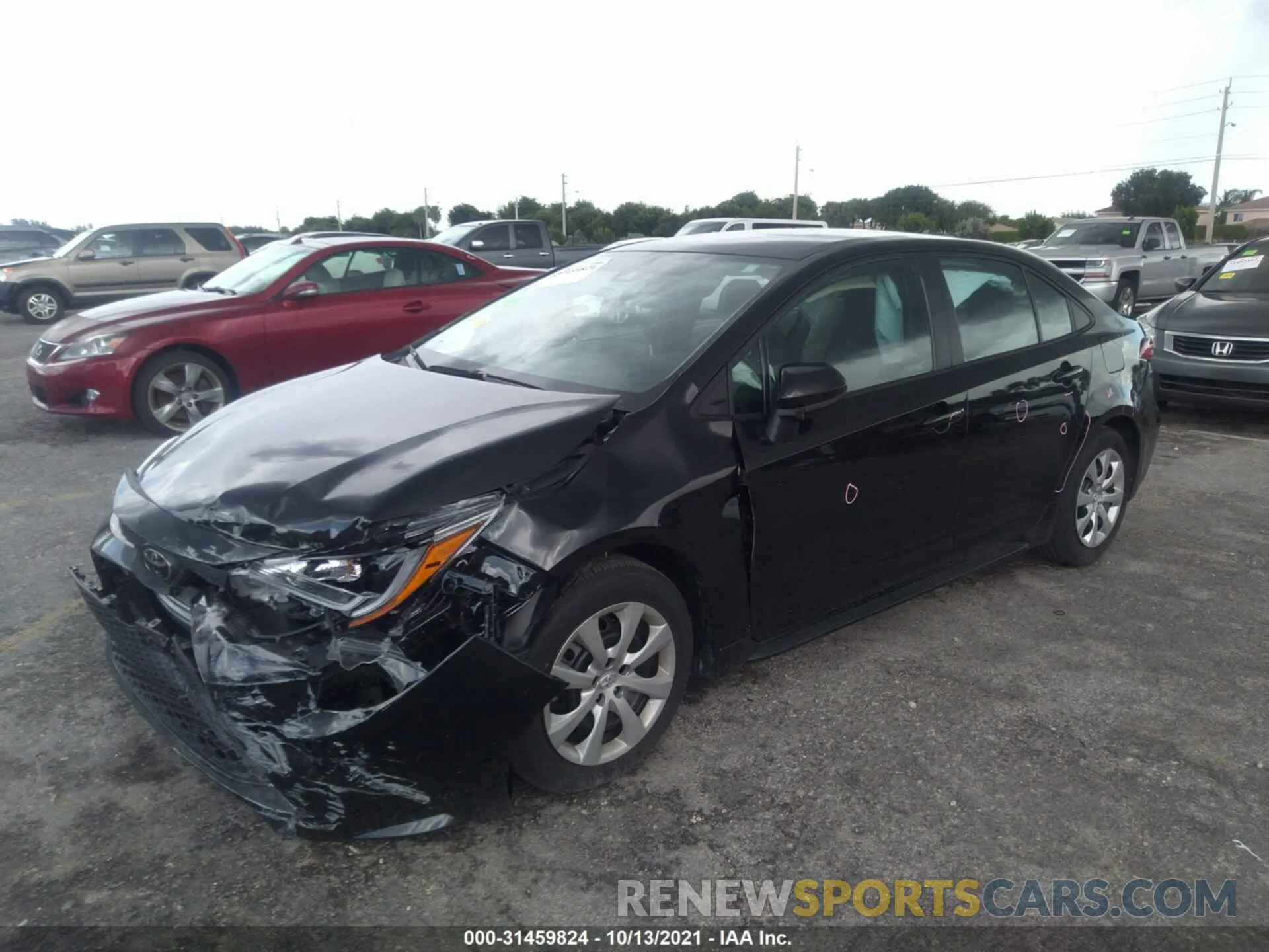 2 Photograph of a damaged car 5YFEPMAE1MP149435 TOYOTA COROLLA 2021