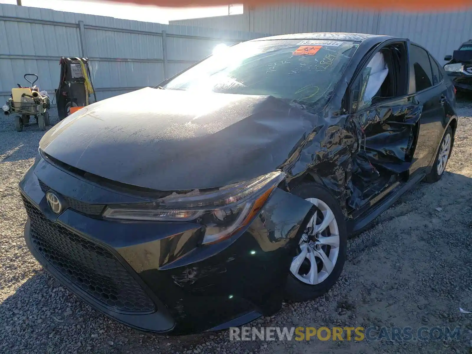 2 Photograph of a damaged car 5YFEPMAE1MP153193 TOYOTA COROLLA 2021