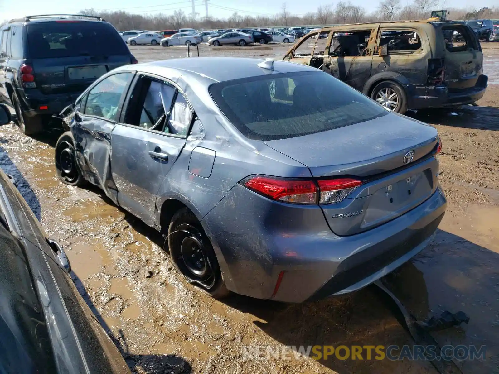 3 Photograph of a damaged car 5YFEPMAE1MP165263 TOYOTA COROLLA 2021