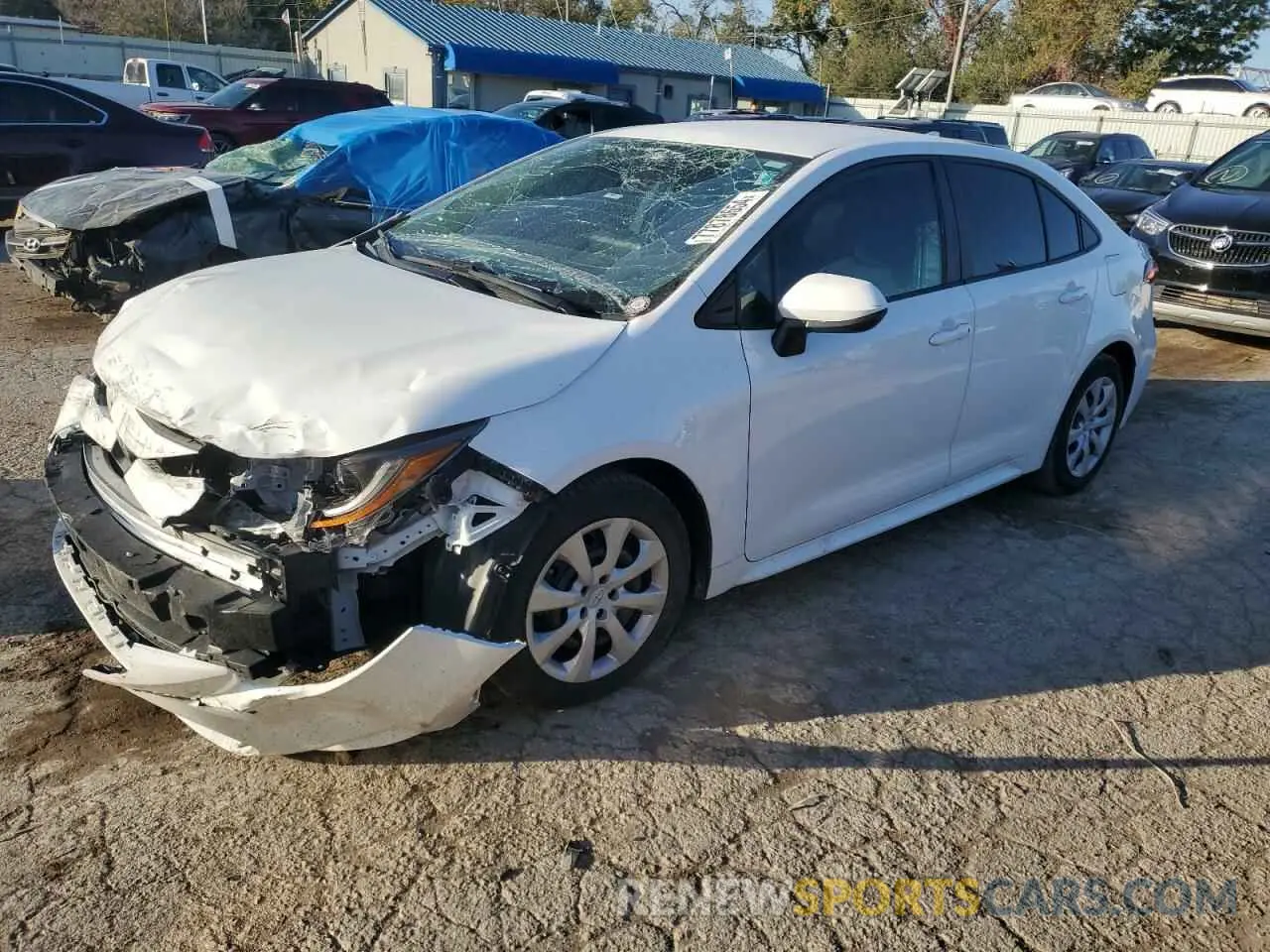 1 Photograph of a damaged car 5YFEPMAE1MP168258 TOYOTA COROLLA 2021