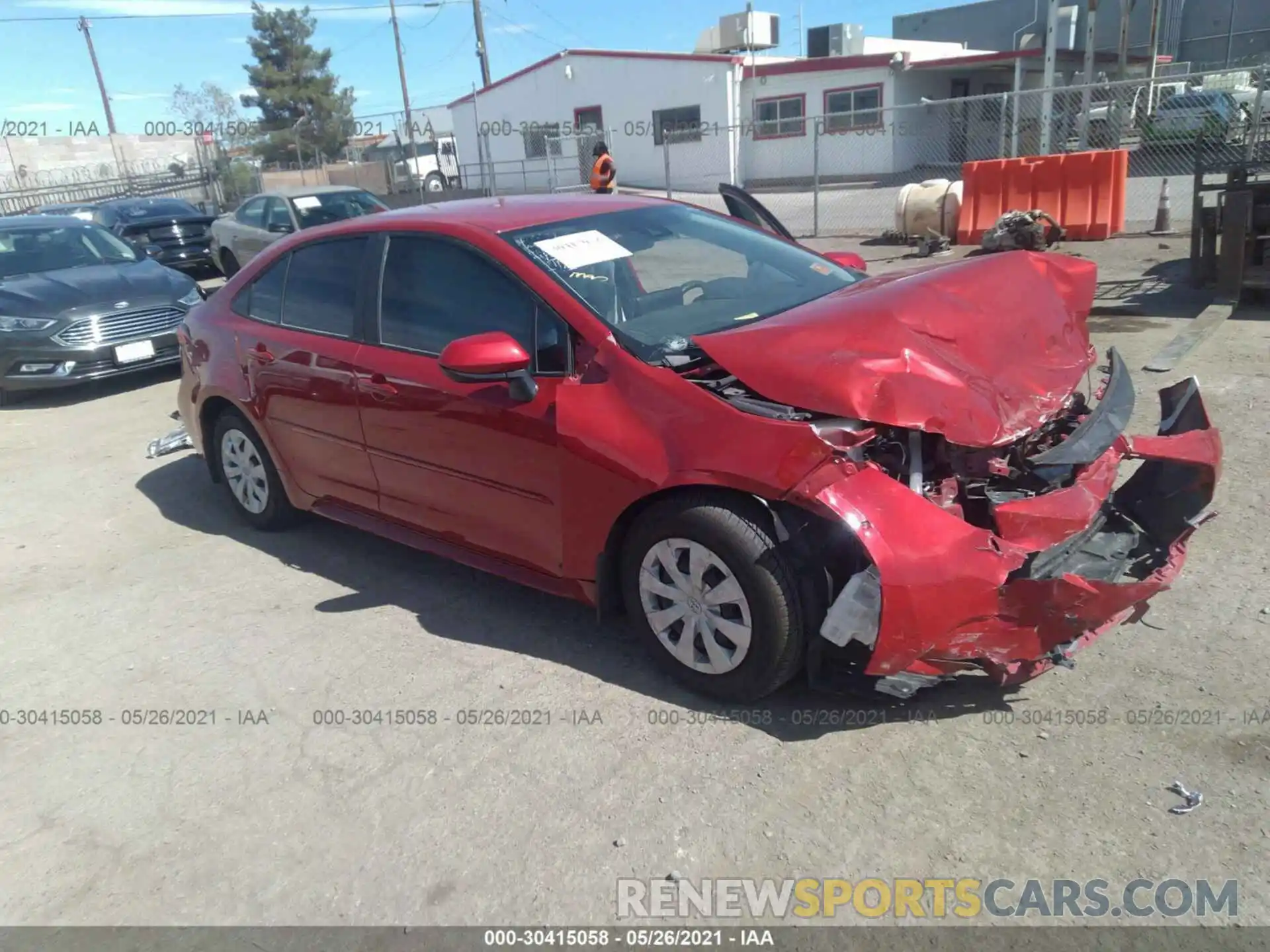 1 Photograph of a damaged car 5YFEPMAE1MP175176 TOYOTA COROLLA 2021