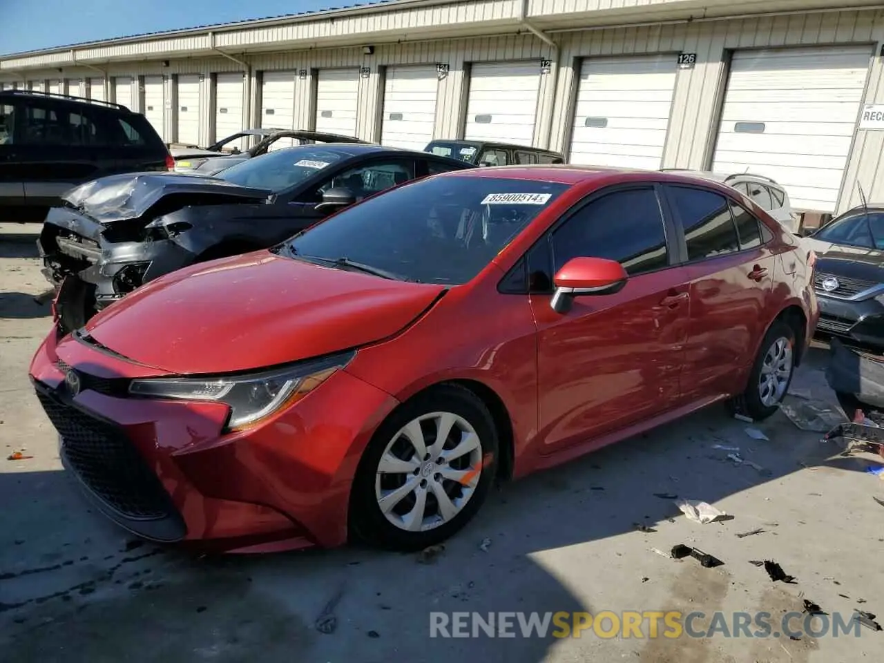 1 Photograph of a damaged car 5YFEPMAE1MP184265 TOYOTA COROLLA 2021