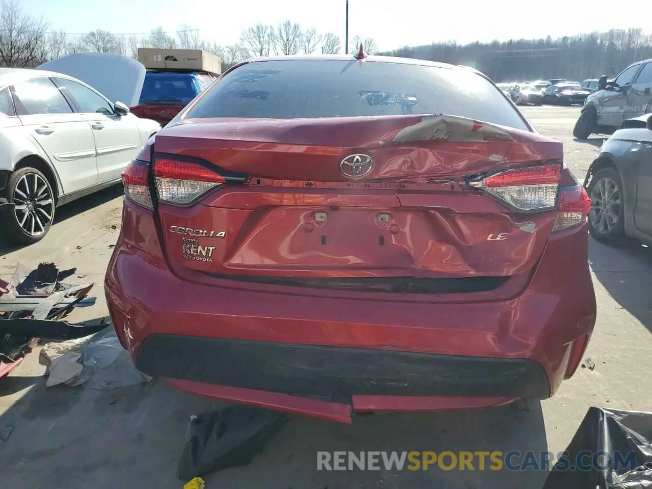 6 Photograph of a damaged car 5YFEPMAE1MP184265 TOYOTA COROLLA 2021