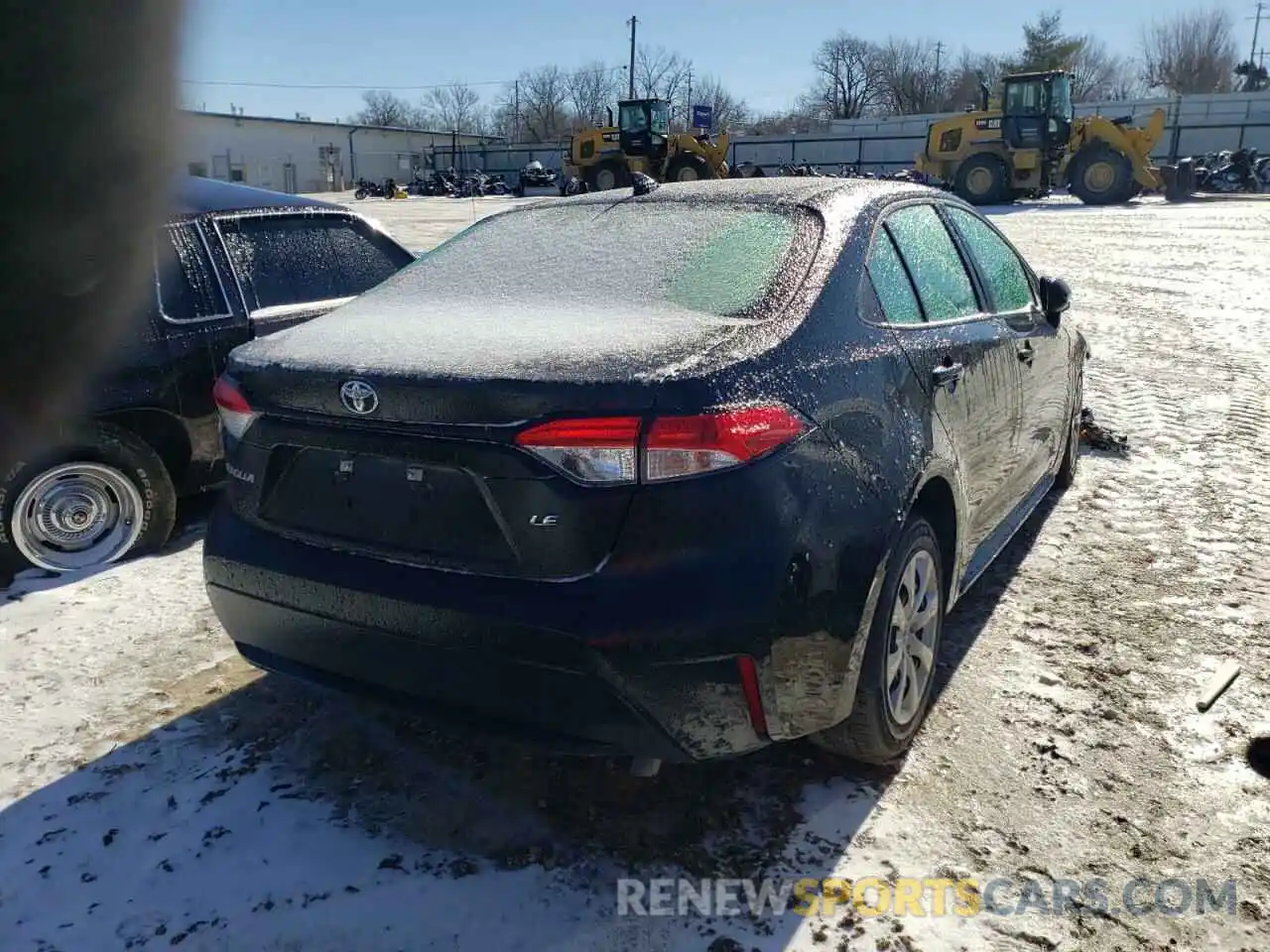 4 Photograph of a damaged car 5YFEPMAE1MP189031 TOYOTA COROLLA 2021