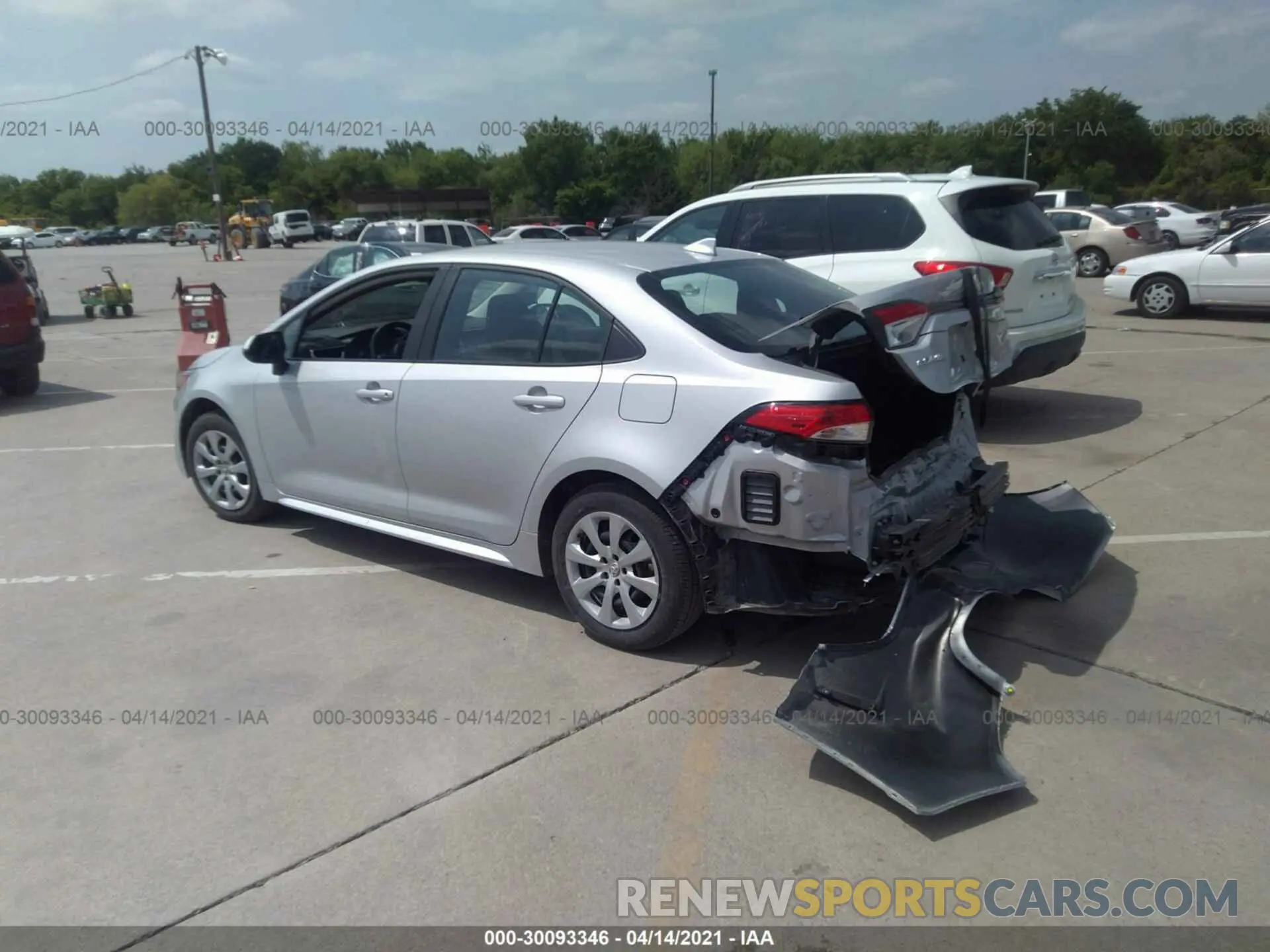 3 Photograph of a damaged car 5YFEPMAE1MP190356 TOYOTA COROLLA 2021