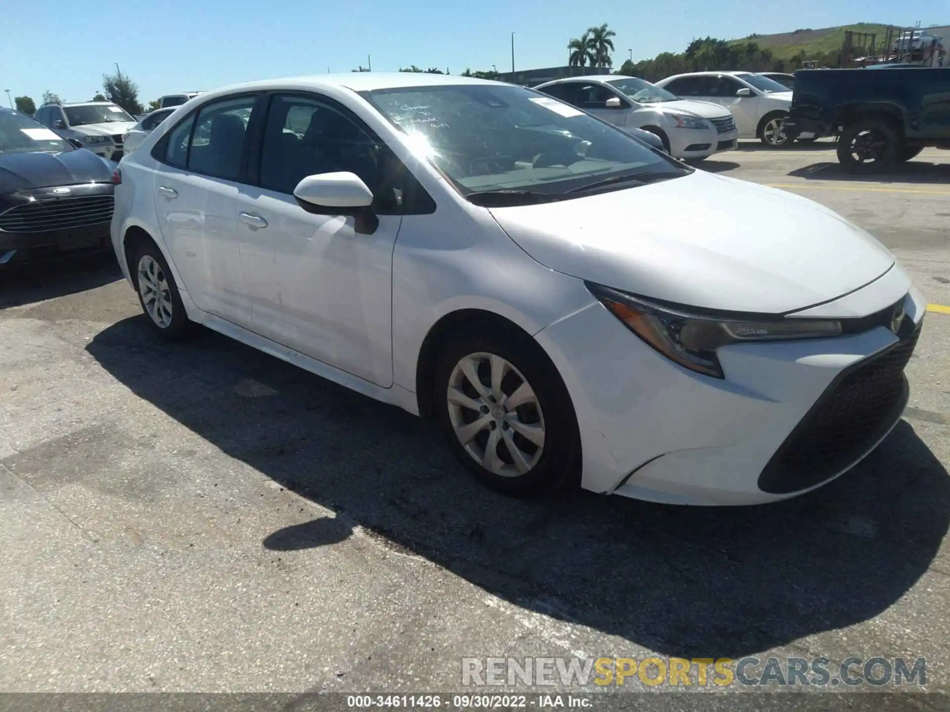 1 Photograph of a damaged car 5YFEPMAE1MP190597 TOYOTA COROLLA 2021