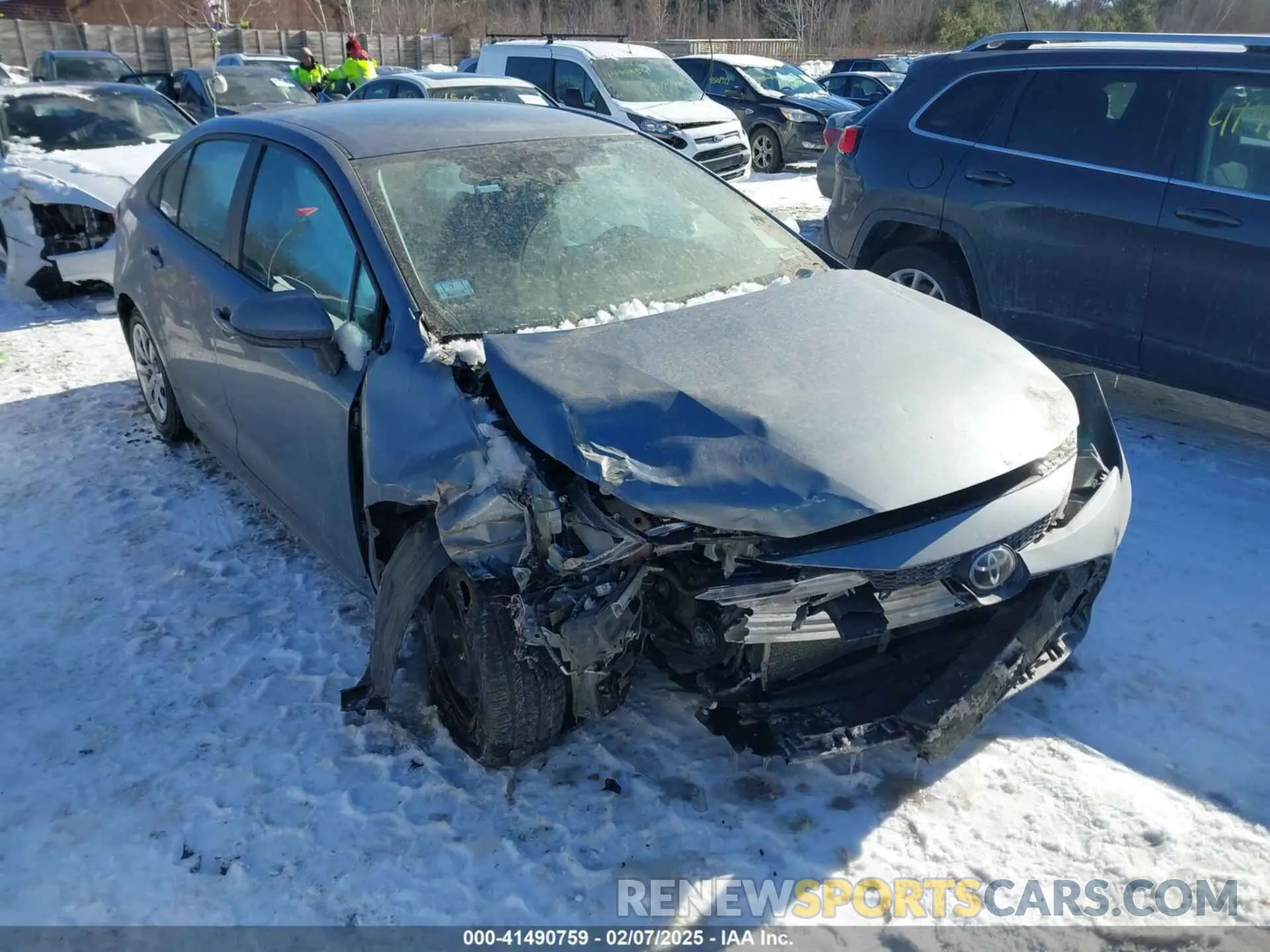 1 Photograph of a damaged car 5YFEPMAE1MP199803 TOYOTA COROLLA 2021