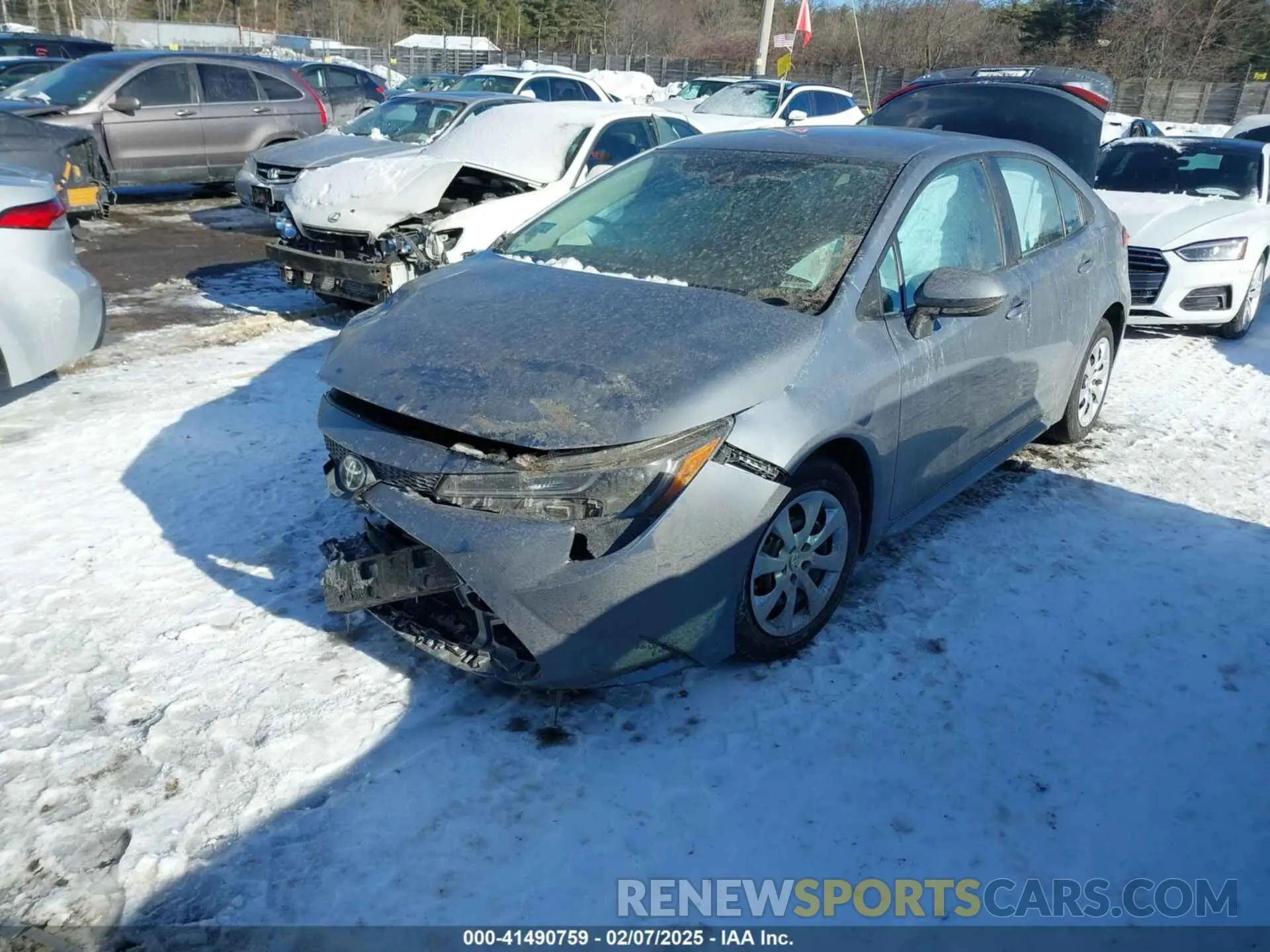 2 Photograph of a damaged car 5YFEPMAE1MP199803 TOYOTA COROLLA 2021