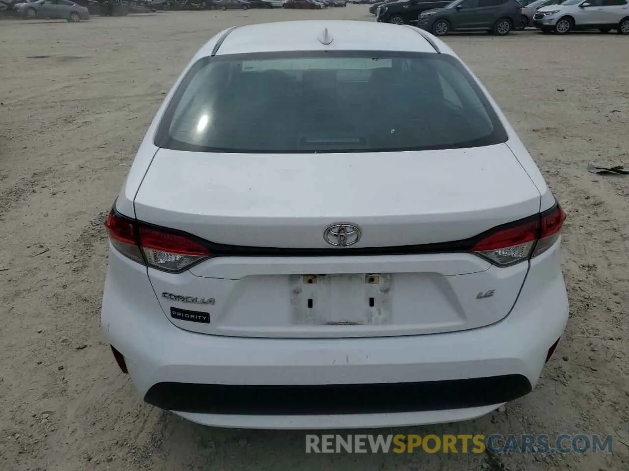 6 Photograph of a damaged car 5YFEPMAE1MP206006 TOYOTA COROLLA 2021
