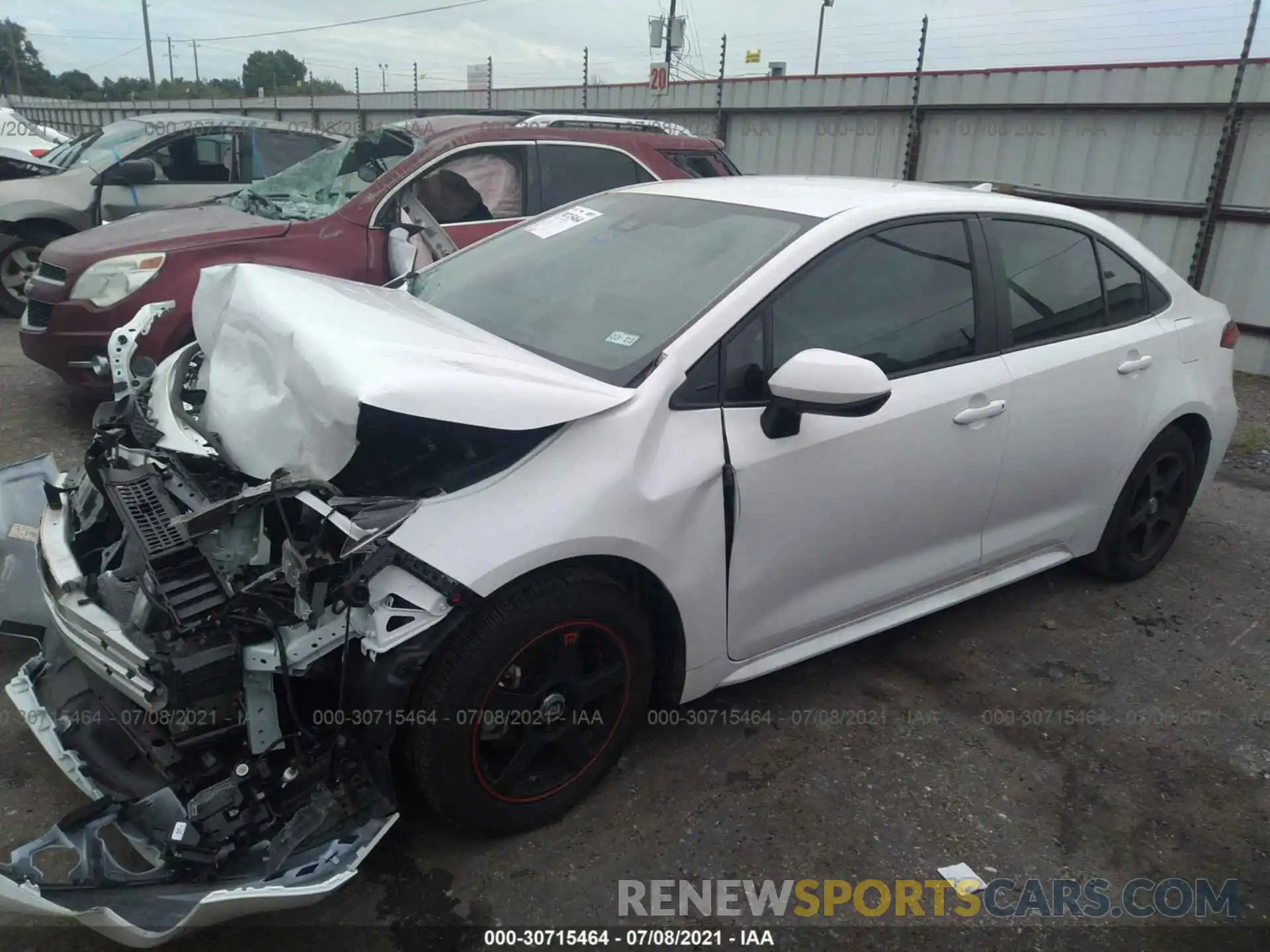 2 Photograph of a damaged car 5YFEPMAE1MP207298 TOYOTA COROLLA 2021