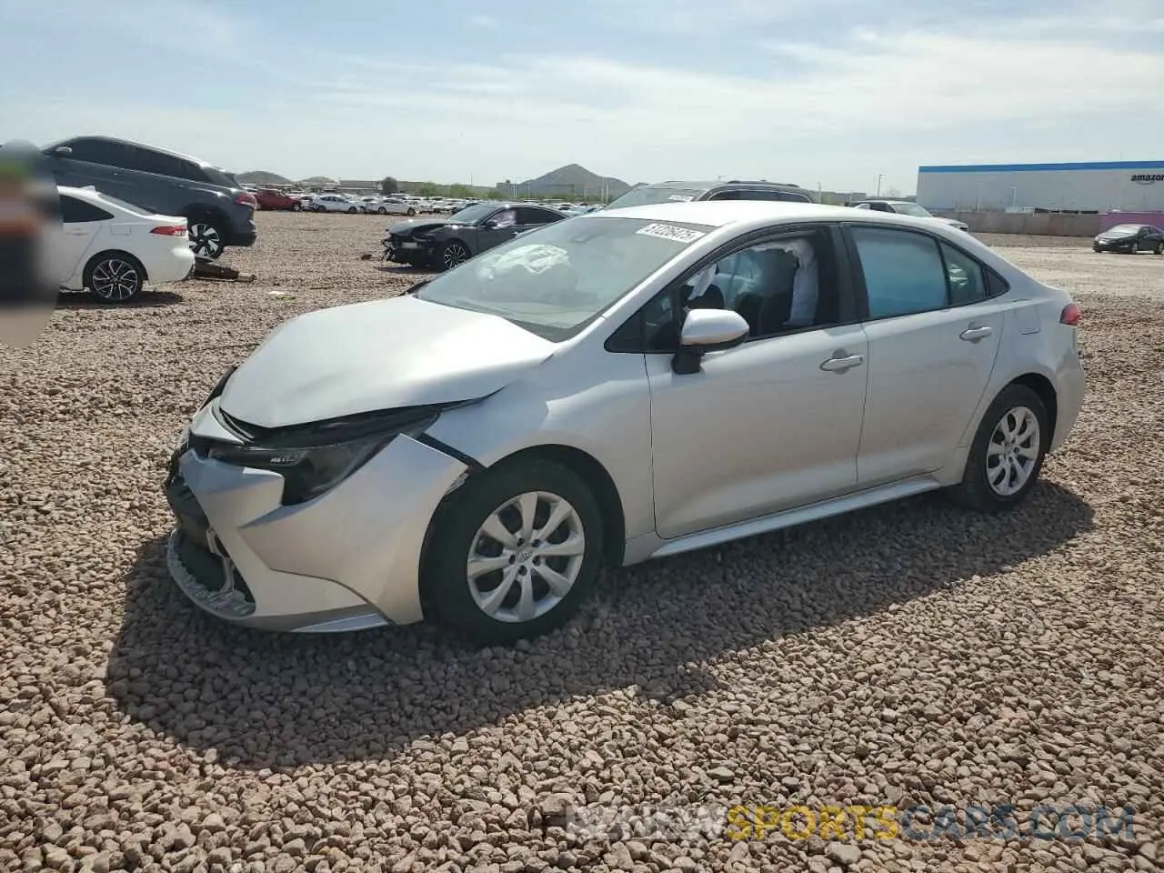1 Photograph of a damaged car 5YFEPMAE1MP214848 TOYOTA COROLLA 2021