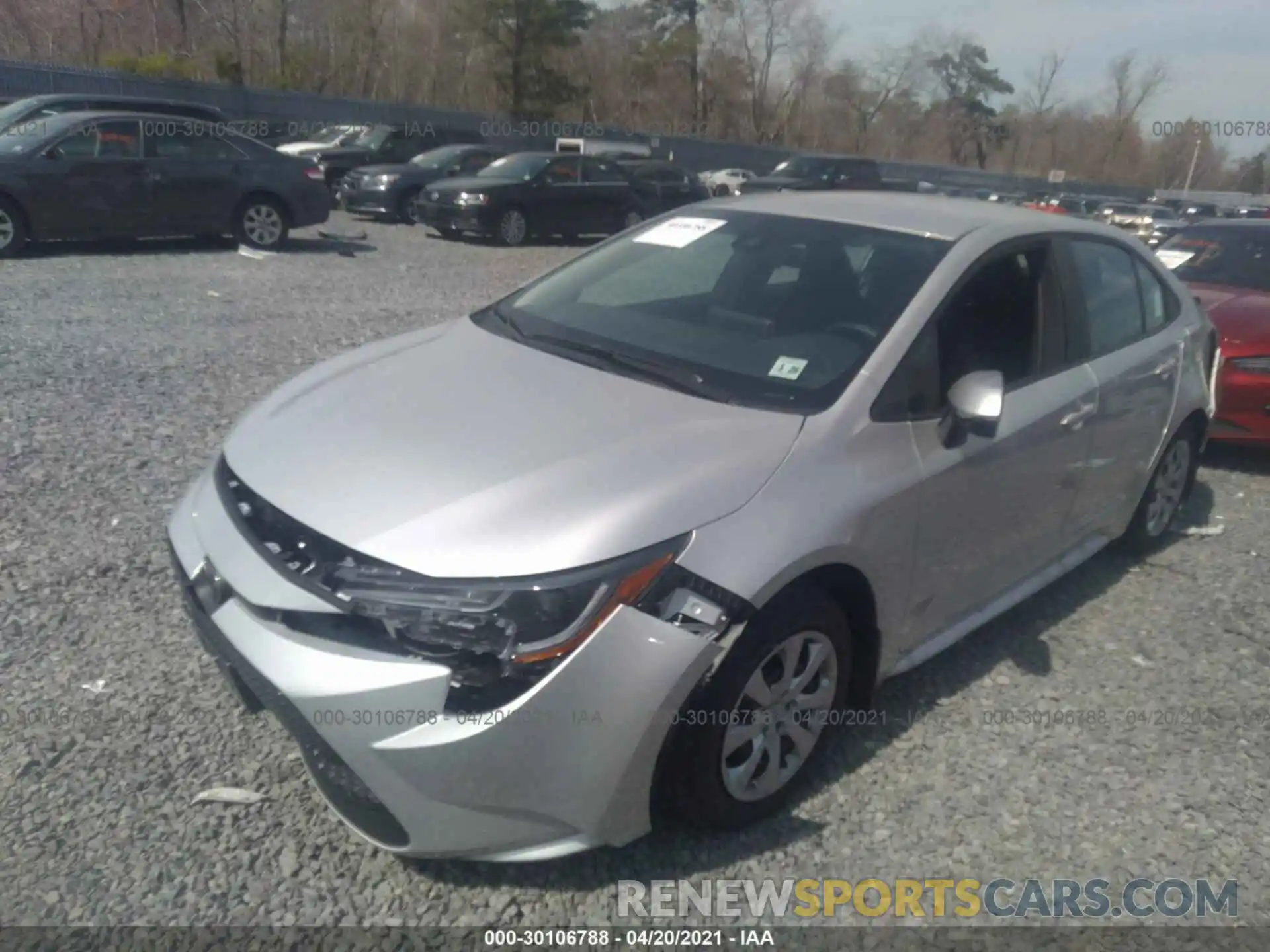 2 Photograph of a damaged car 5YFEPMAE1MP217023 TOYOTA COROLLA 2021