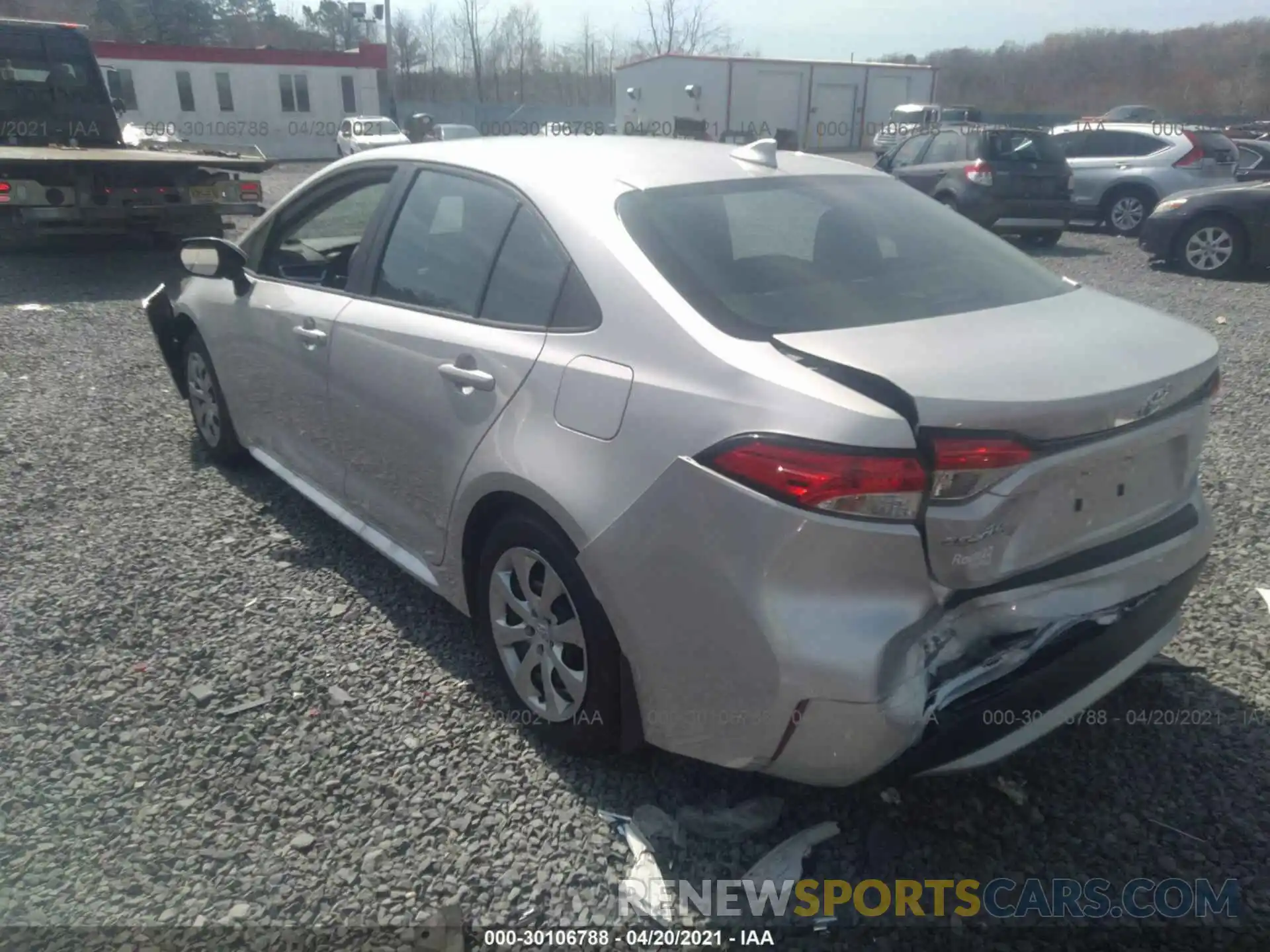 3 Photograph of a damaged car 5YFEPMAE1MP217023 TOYOTA COROLLA 2021