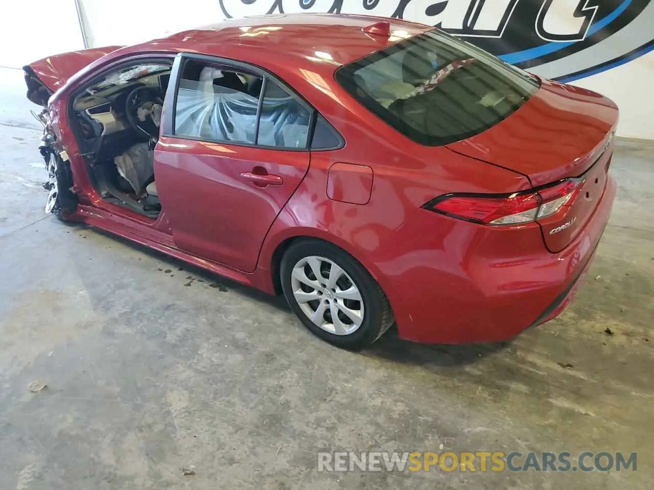 2 Photograph of a damaged car 5YFEPMAE1MP220066 TOYOTA COROLLA 2021