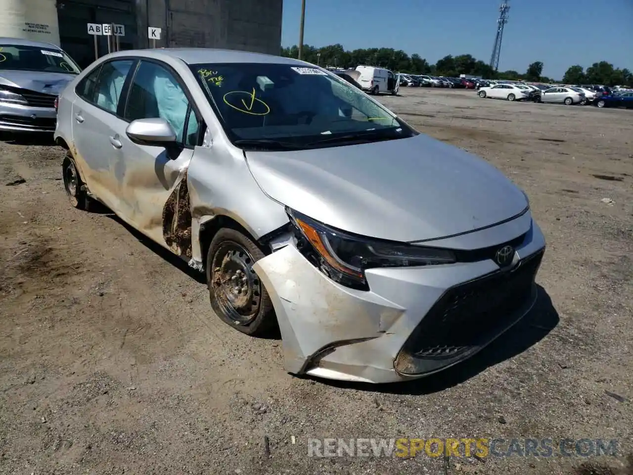 1 Photograph of a damaged car 5YFEPMAE1MP222738 TOYOTA COROLLA 2021