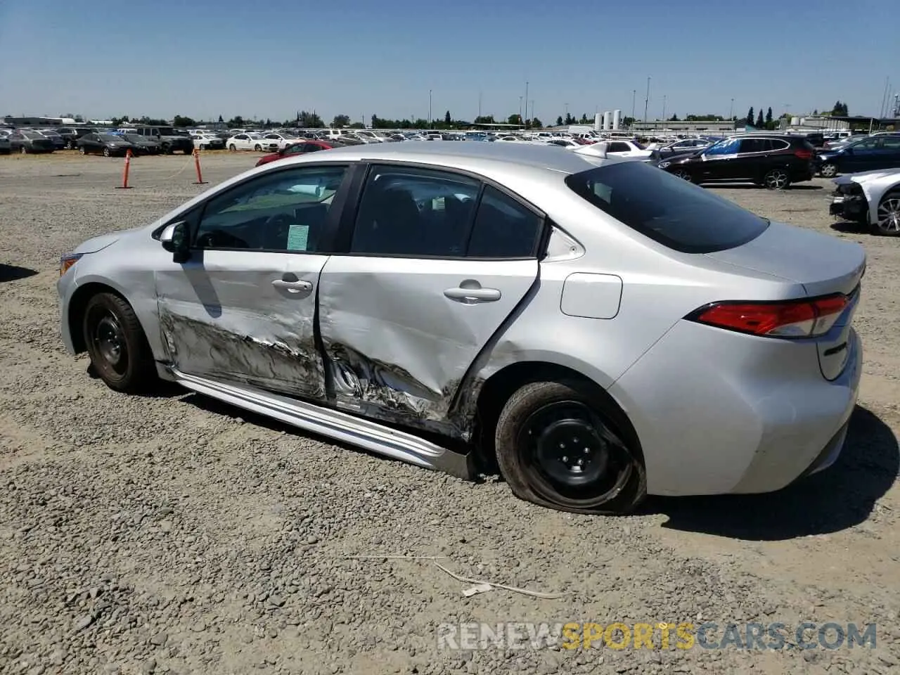 2 Photograph of a damaged car 5YFEPMAE1MP222884 TOYOTA COROLLA 2021