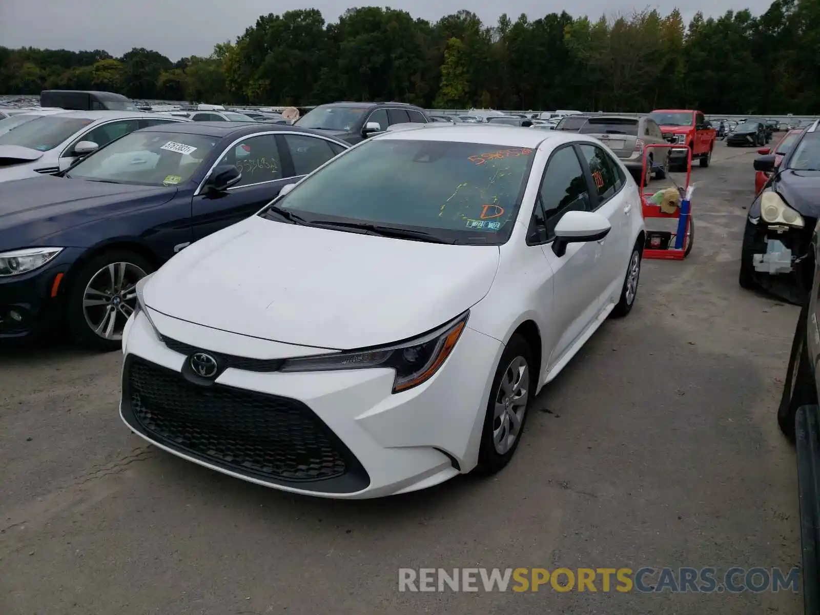 2 Photograph of a damaged car 5YFEPMAE1MP245937 TOYOTA COROLLA 2021