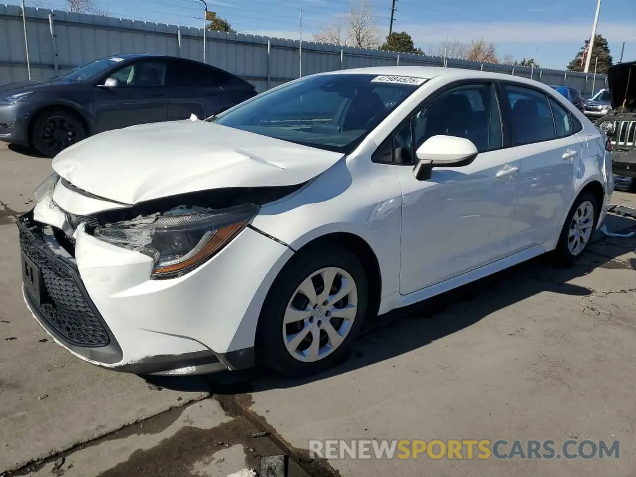 1 Photograph of a damaged car 5YFEPMAE1MP246716 TOYOTA COROLLA 2021